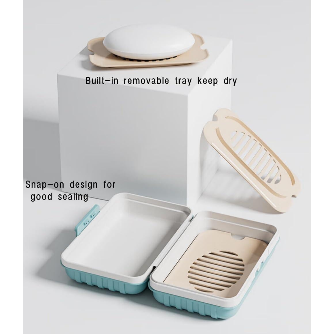 Juego de 3 estuches de jabón y cepillo de dientes Xxshcdz