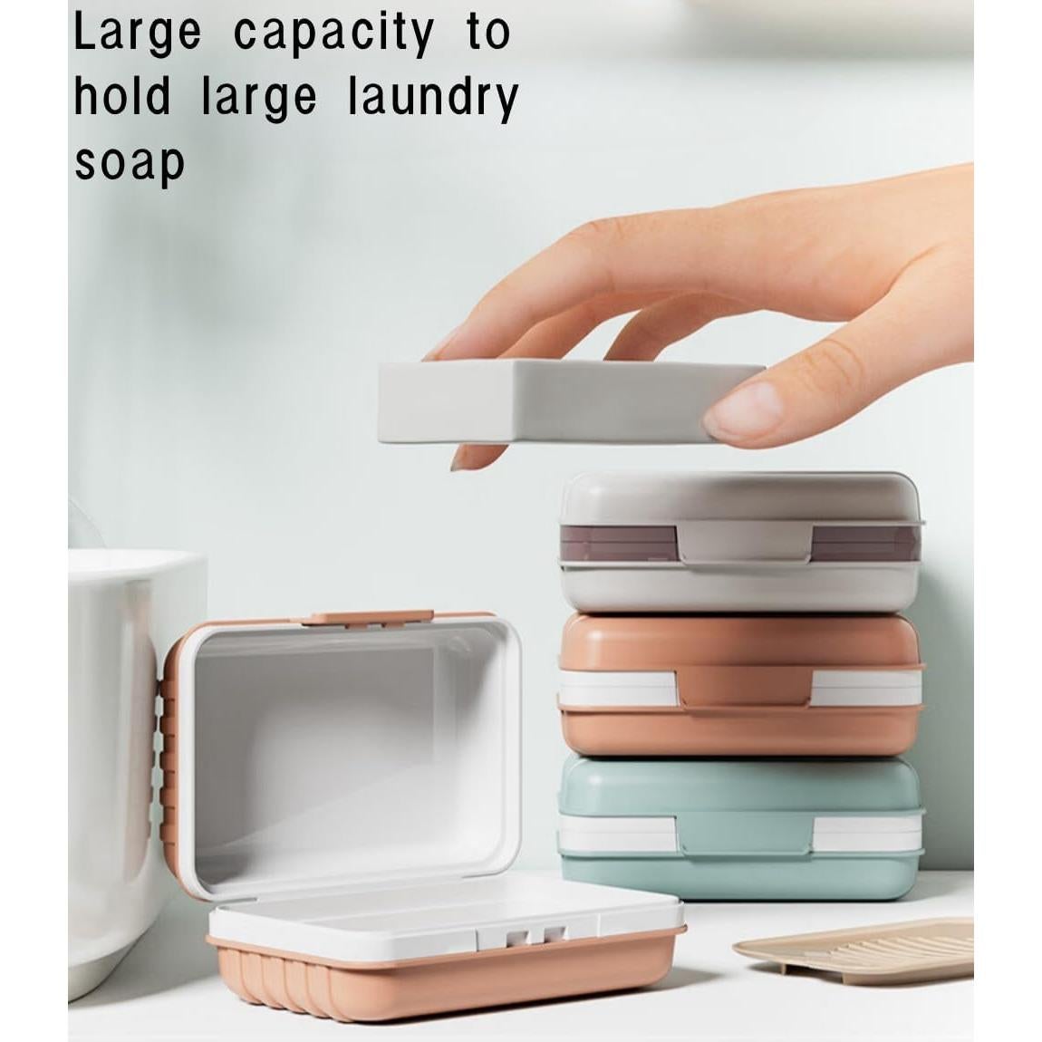 Juego de 3 estuches de jabón y cepillo de dientes Xxshcdz