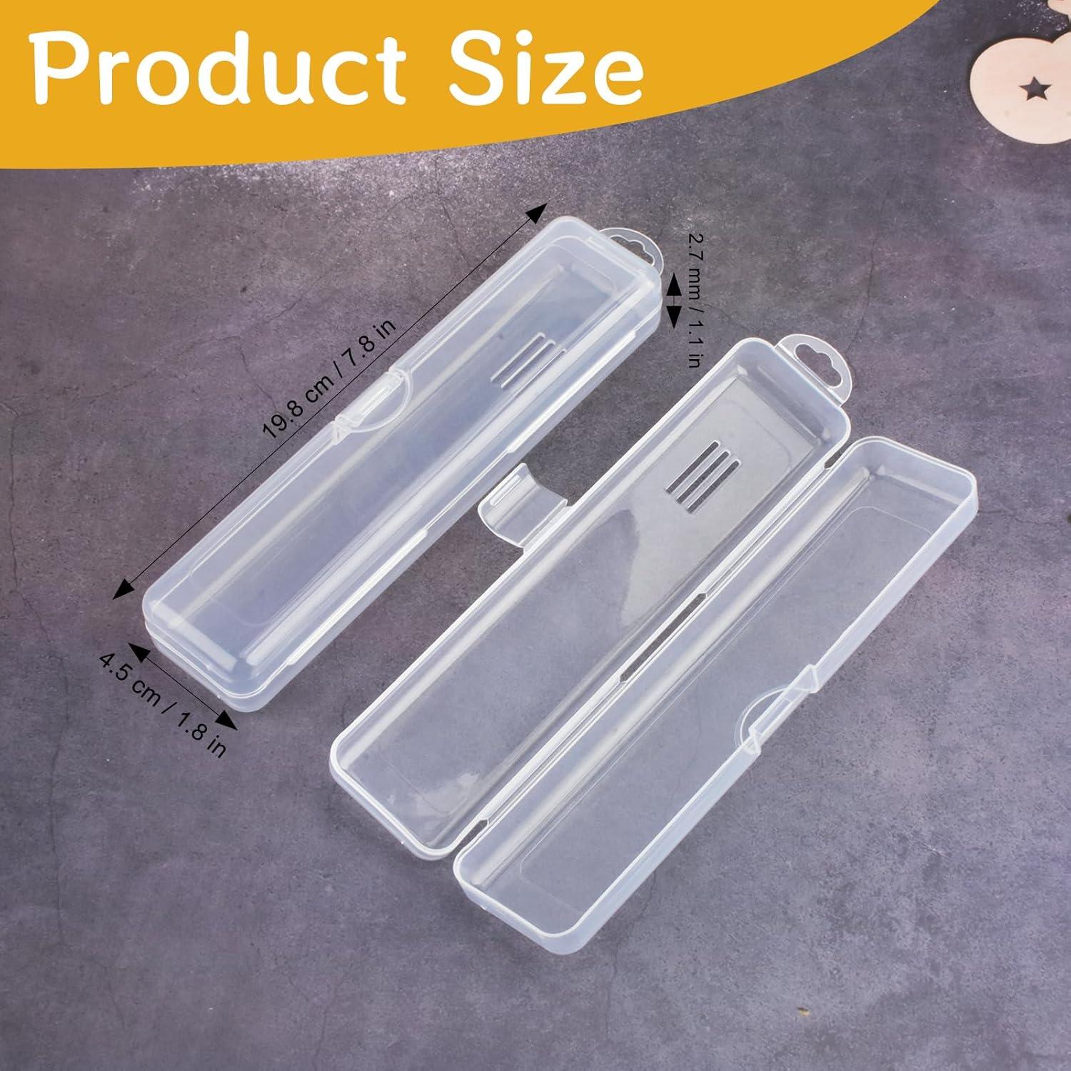 Estuche de Cepillo de Dientes Portátil 2 PCS Transparente