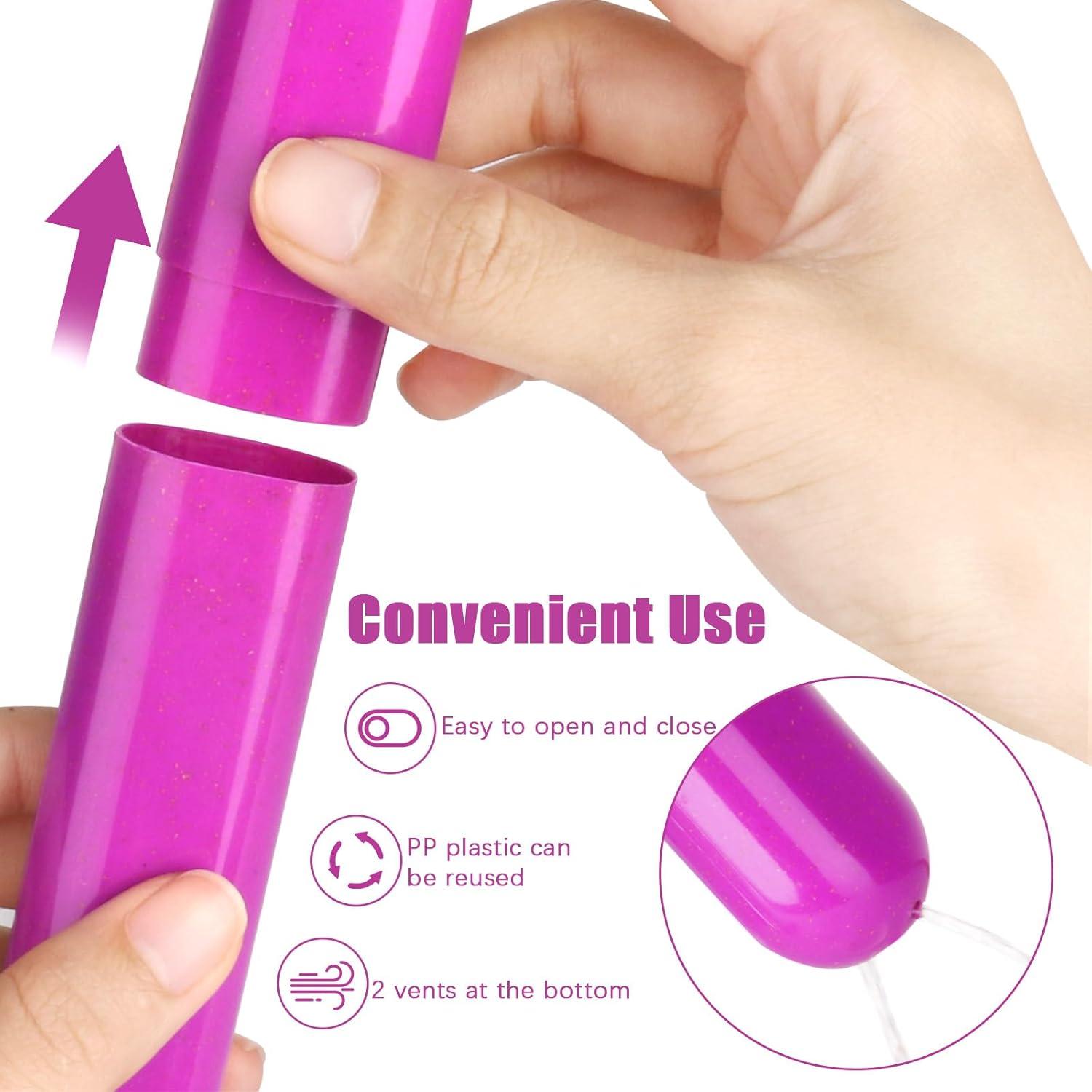 Estuche de viaje para cepillos de dientes Eaezerav 6 unidades