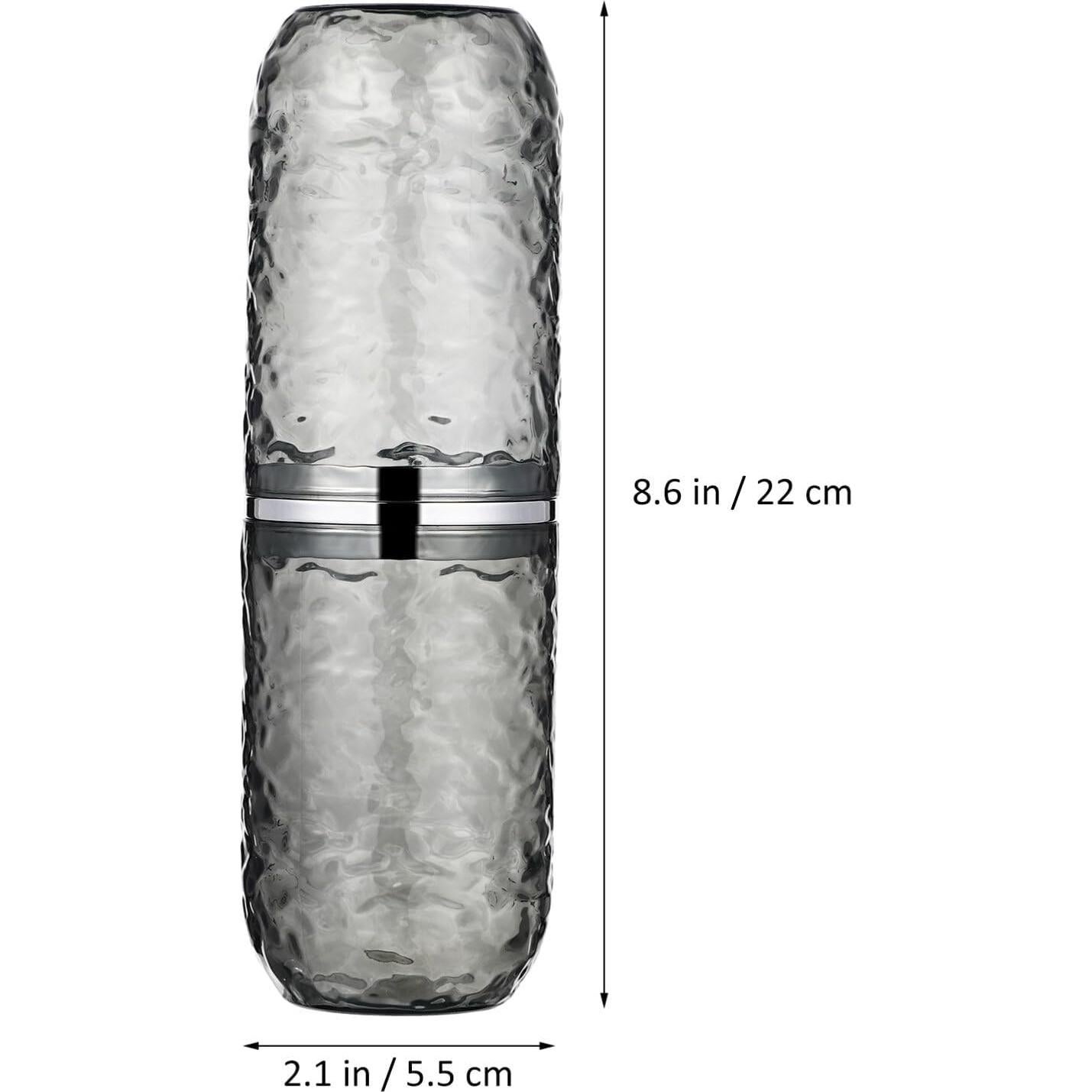 Juego de 2 estuches de cepillo de dientes TOPPERFUN 21.8x5.6 cm