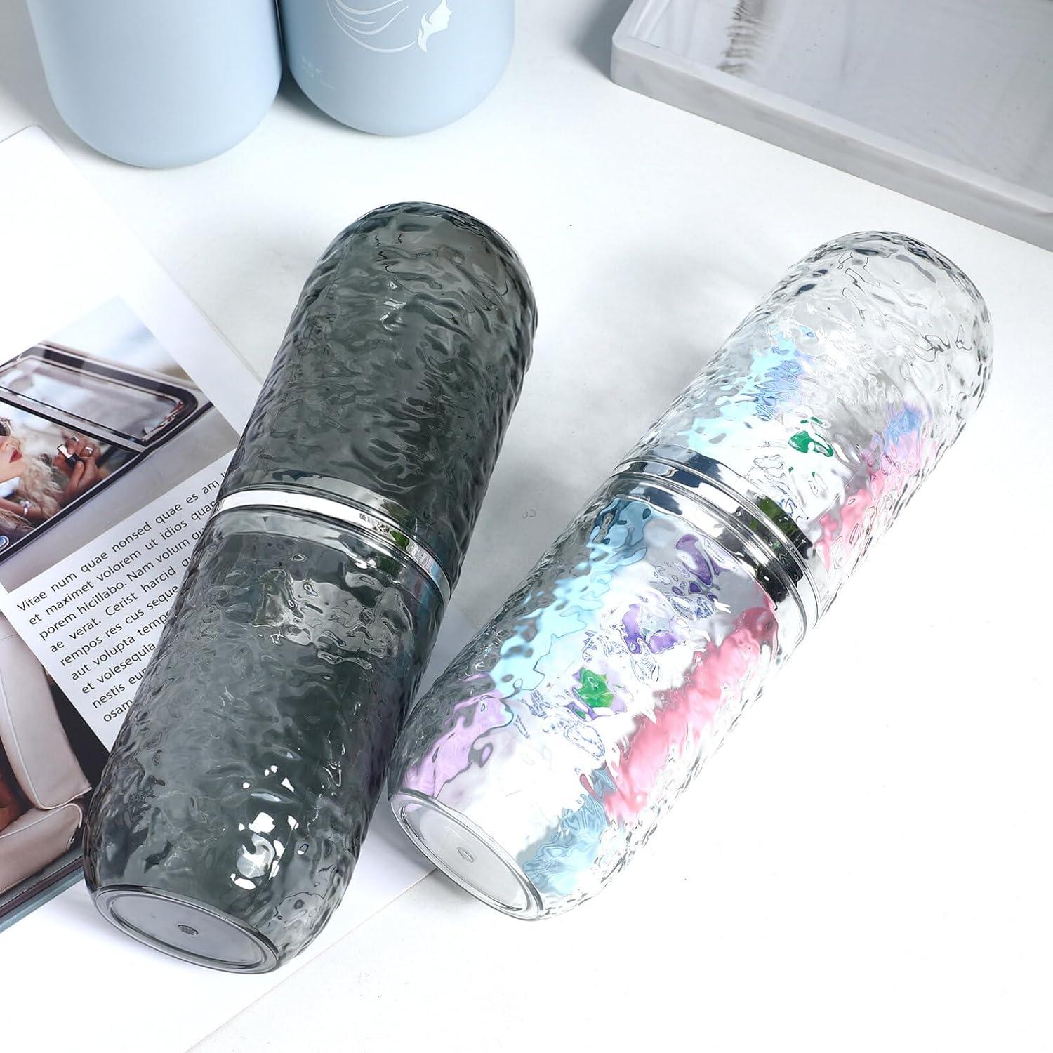 Juego de 2 estuches de cepillo de dientes TOPPERFUN 21.8x5.6 cm