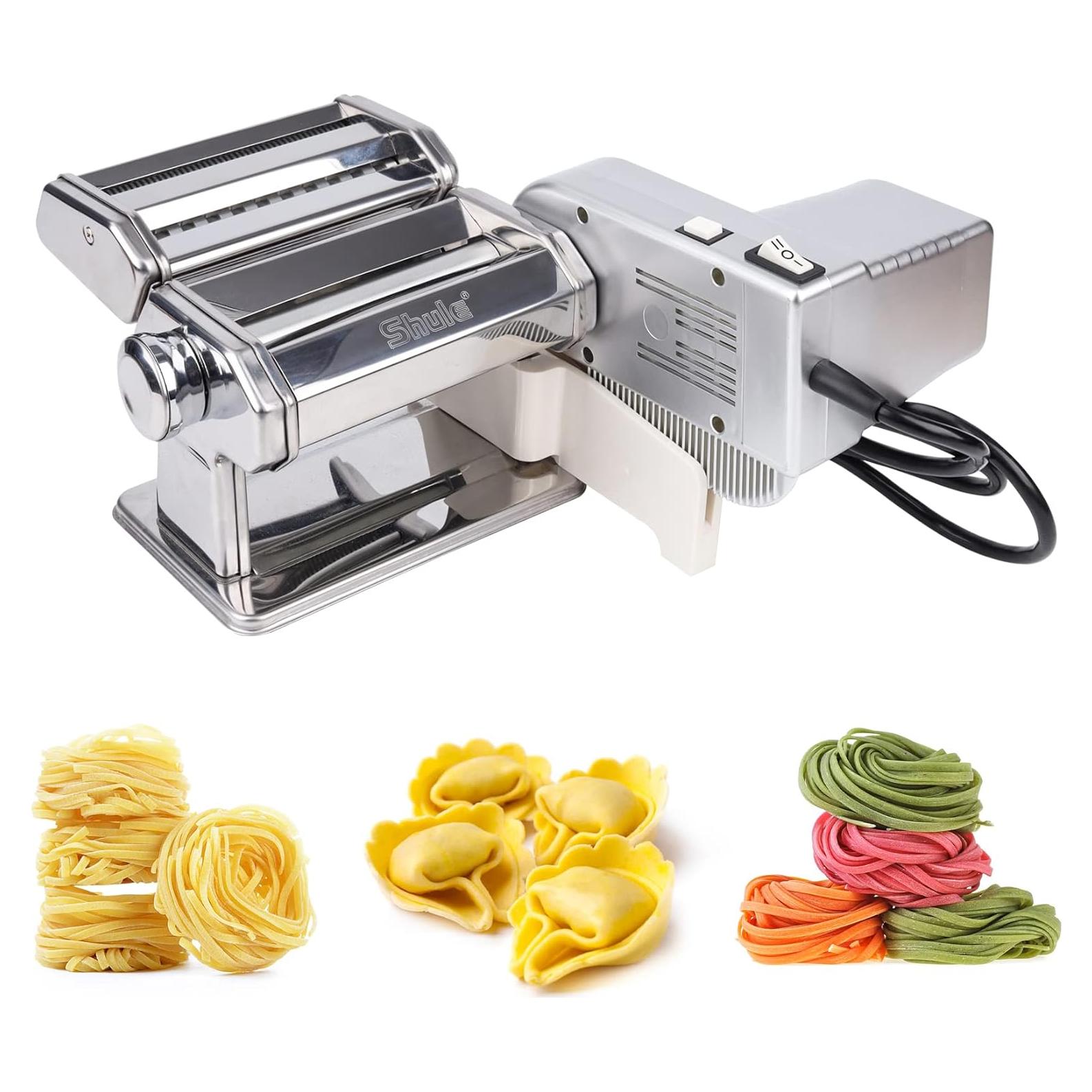 Máquina de Pasta Eléctrica Shule con Rodillos Ajustables 70W