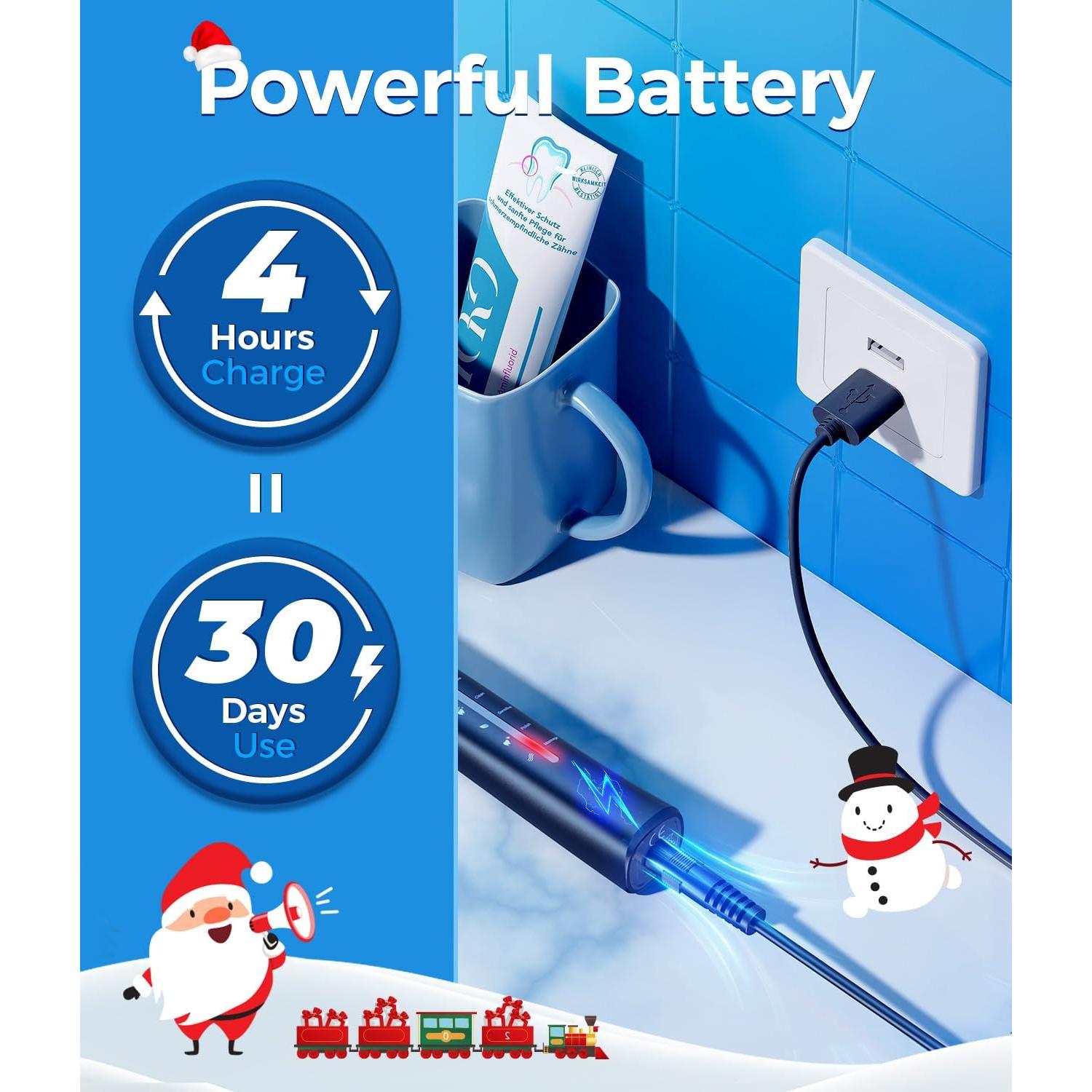 Cepillo de dientes eléctrico TEETHEORY con estuche negro