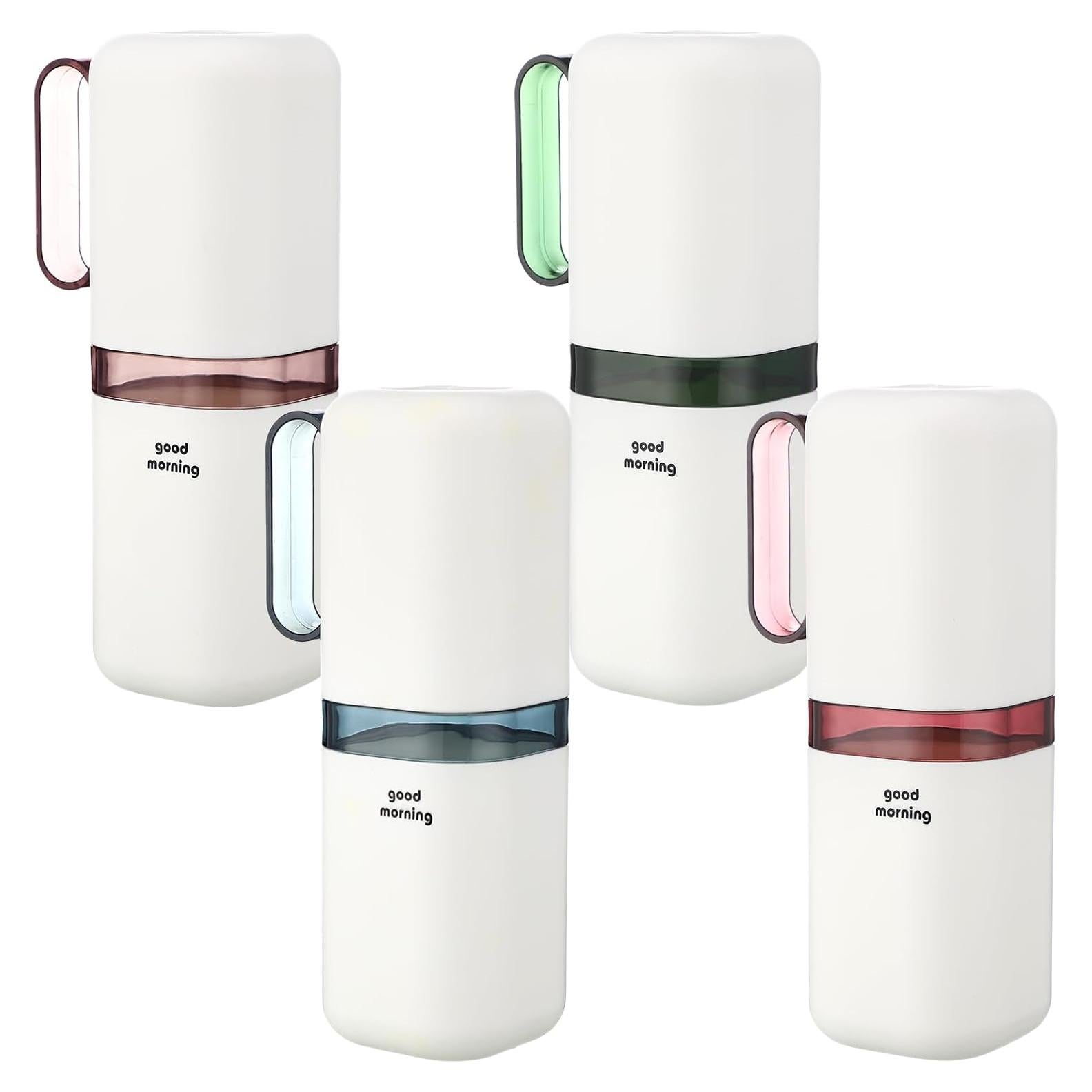 Estuche de Cepillo de Dientes de Viaje Ziliny 4 Pcs 20x6.8cm