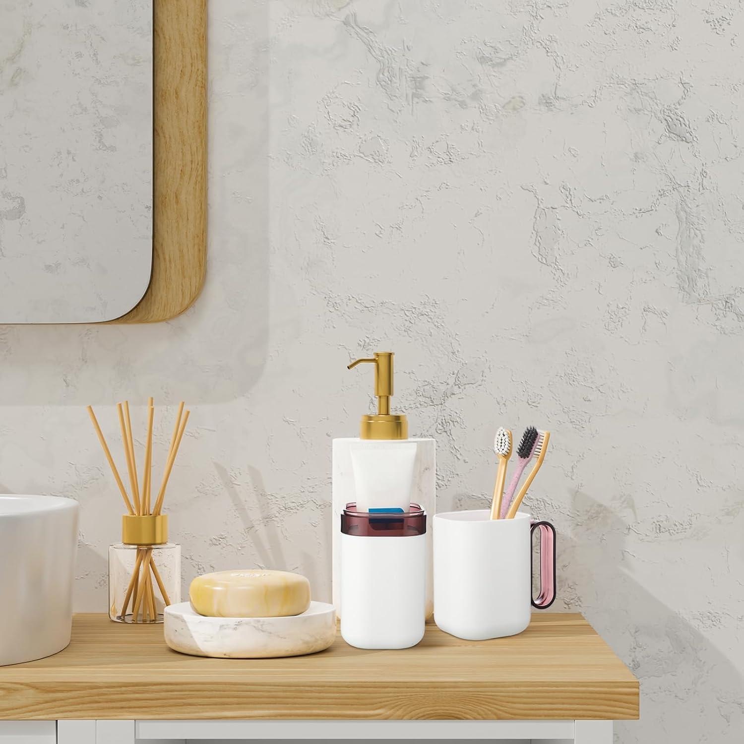 Estuche de Cepillo de Dientes de Viaje Ziliny 4 Pcs 20x6.8cm