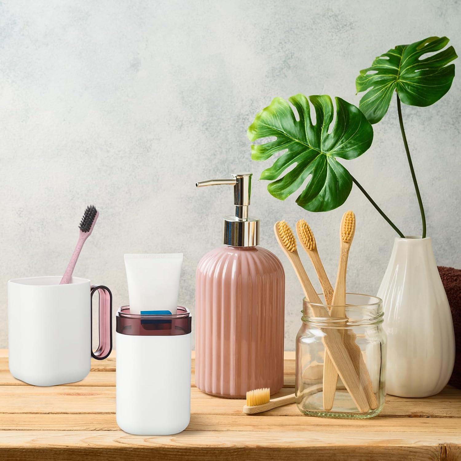 Estuche de Cepillo de Dientes de Viaje Ziliny 4 Pcs 20x6.8cm