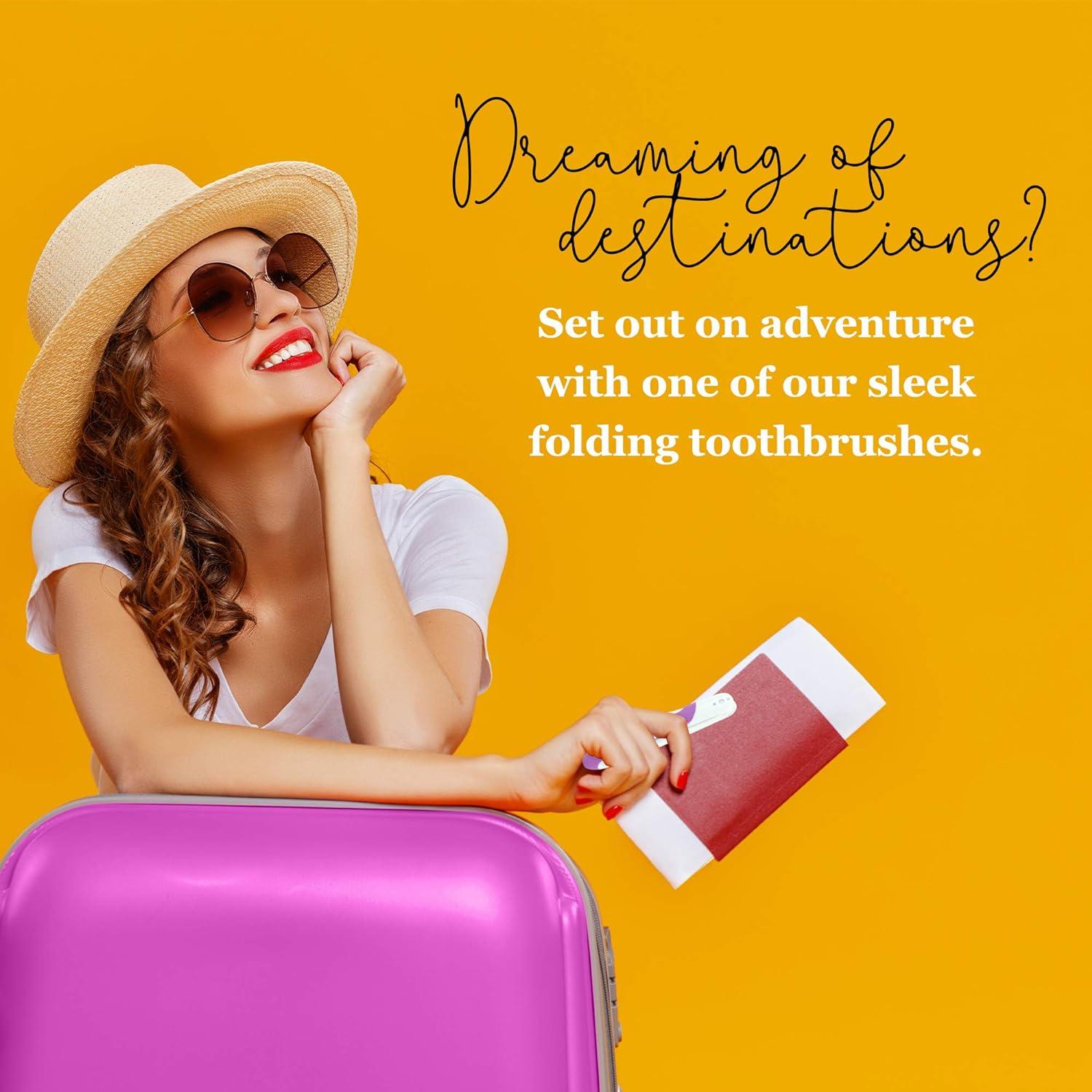 Cepillo de Dientes Plegable Lingito 3 Unidades Suave