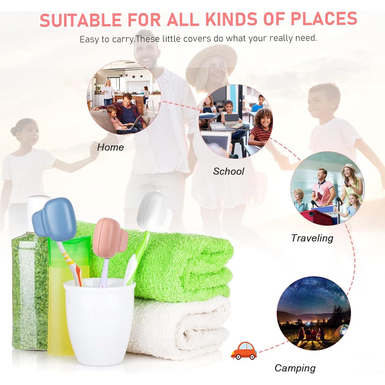 Cubiertas de Cepillo de Dientes Pack Familiar 8 Unidades