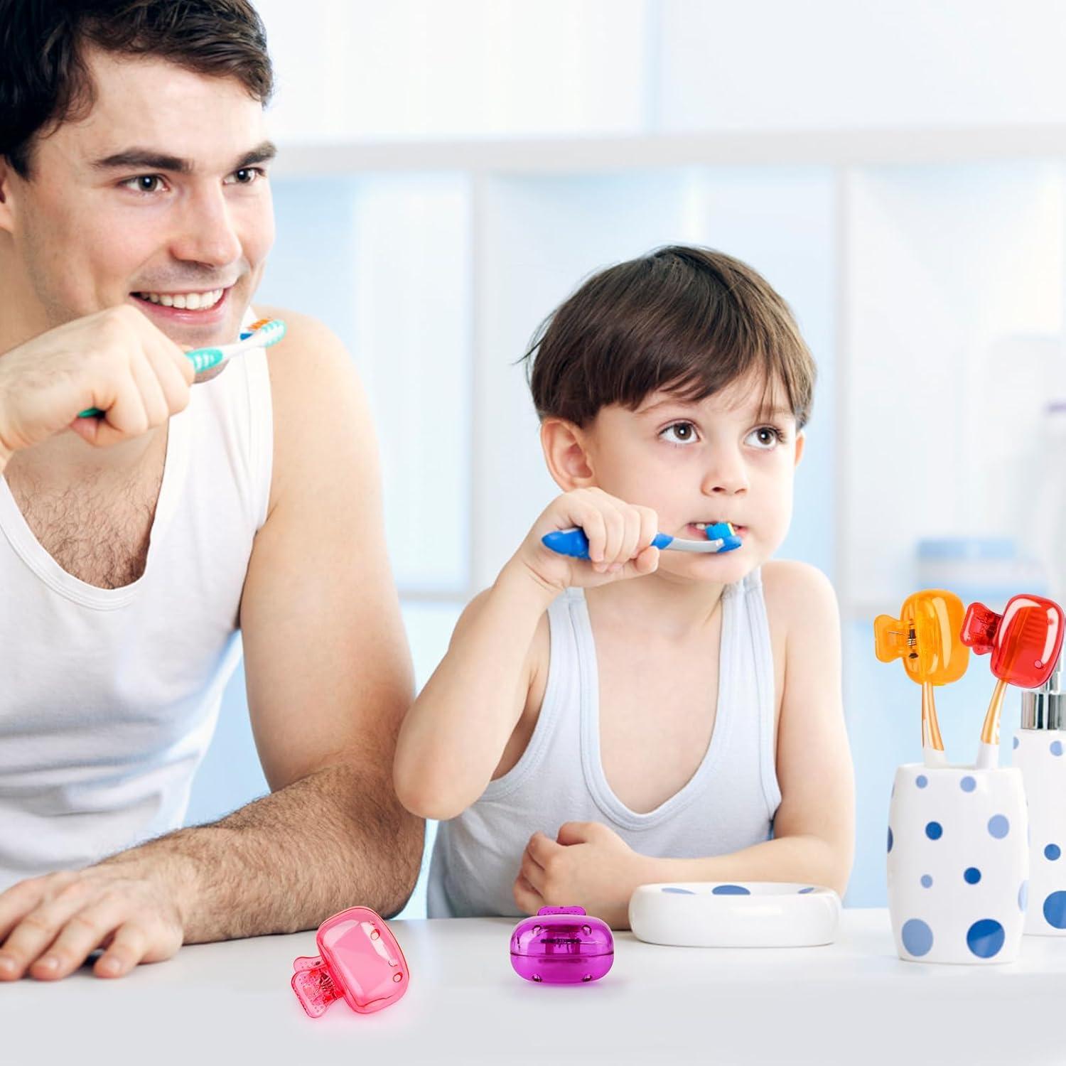 Paquete de 4 cubiertas para cepillos de dientes Eaezerav