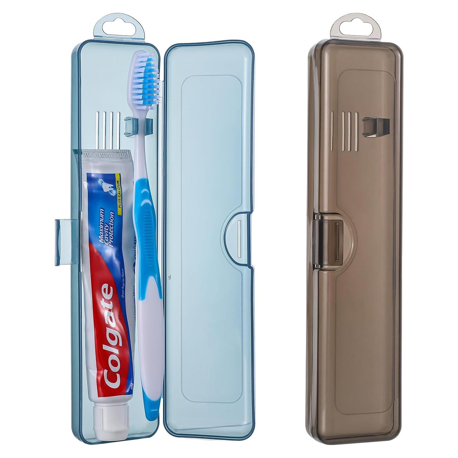Estuche de viaje para cepillos de dientes Classicseali 2 Pack