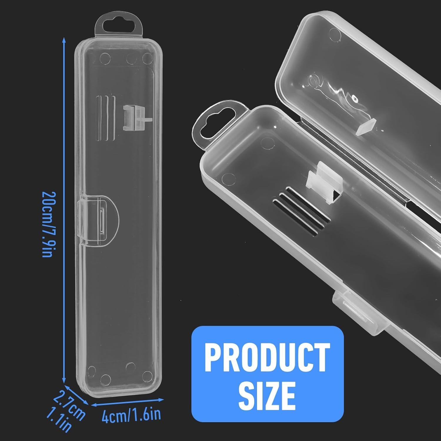 Estuches de Cepillo de Dientes HJZHII 2PCS Viaje 20x4x2.7cm