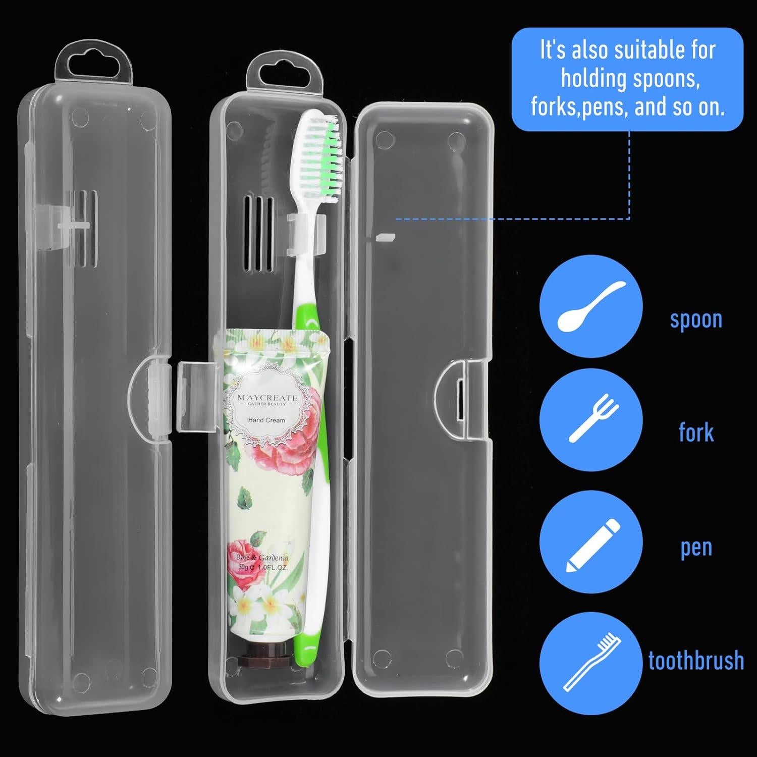 Estuches de Cepillo de Dientes HJZHII 2PCS Viaje 20x4x2.7cm