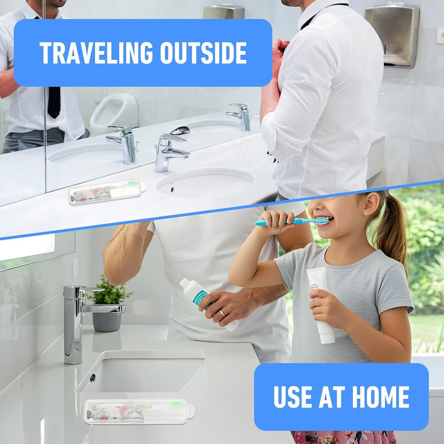 Estuches de Cepillo de Dientes HJZHII 2PCS Viaje 20x4x2.7cm