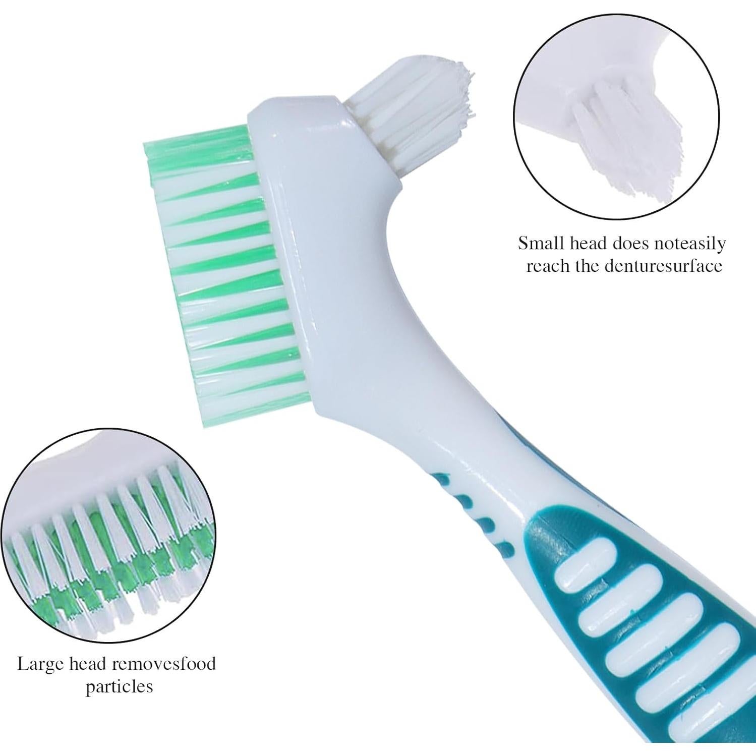 2 Cepillos de Dentadura NUTLET con Estuche Blanco 21x15cm