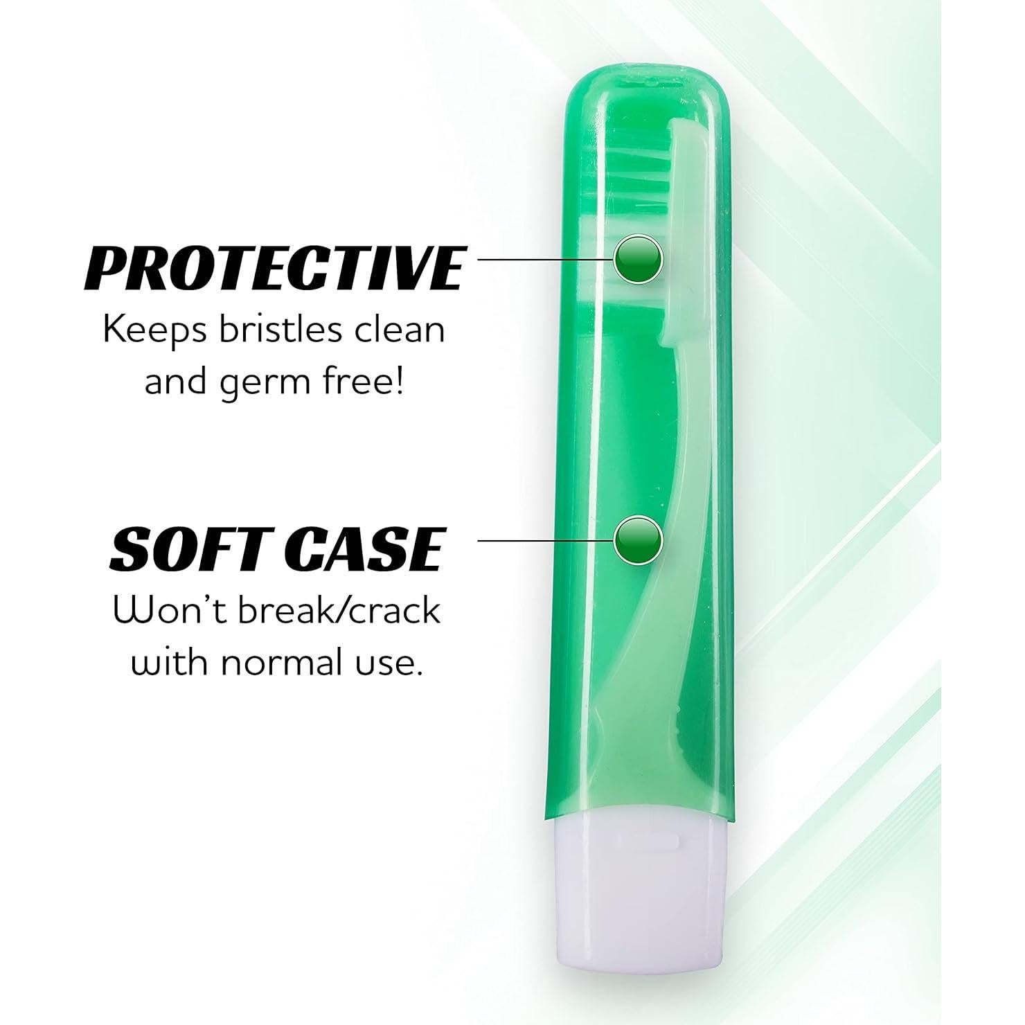 Cepillos de Dientes de Viaje Lingito - 3 Piezas Firmes