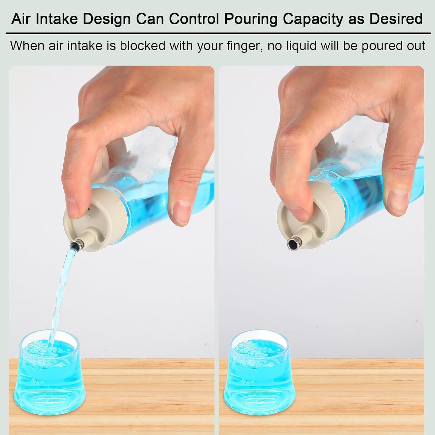 Dispensador de Enjuague Bucal Tiyafuro Vidrio 250ml 2PCS