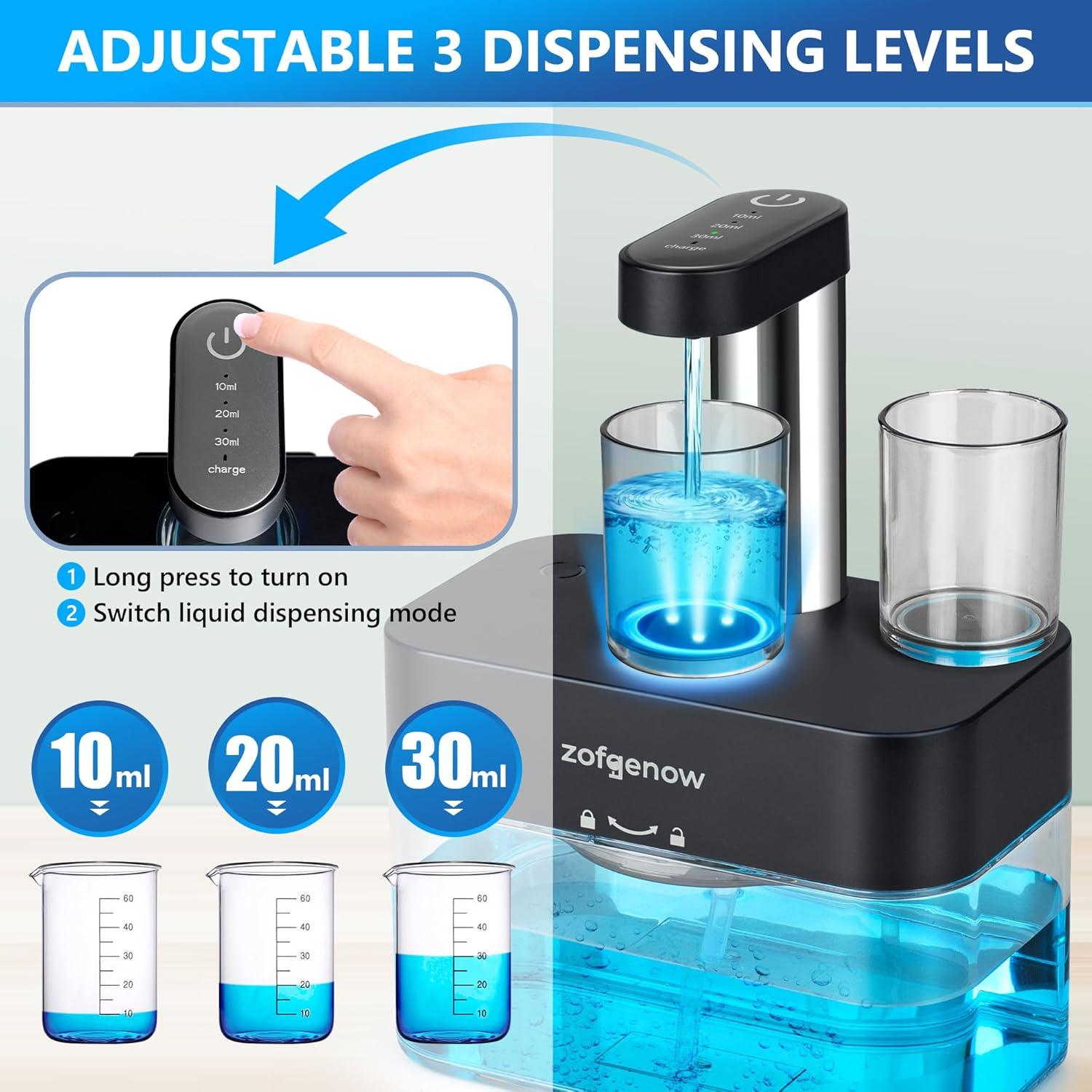 Dispensador Automático de Enjuague Bucal ZOFGENOW Negro 0.53kg