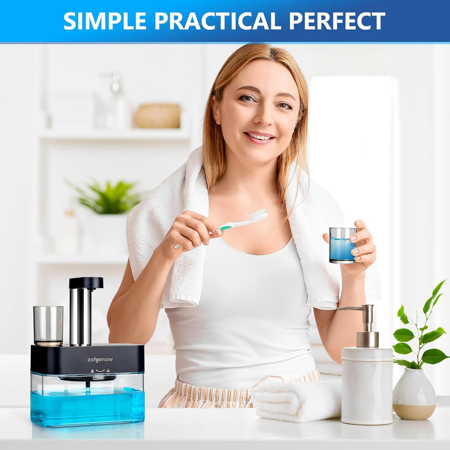 Dispensador Automático de Enjuague Bucal ZOFGENOW Negro 0.53kg