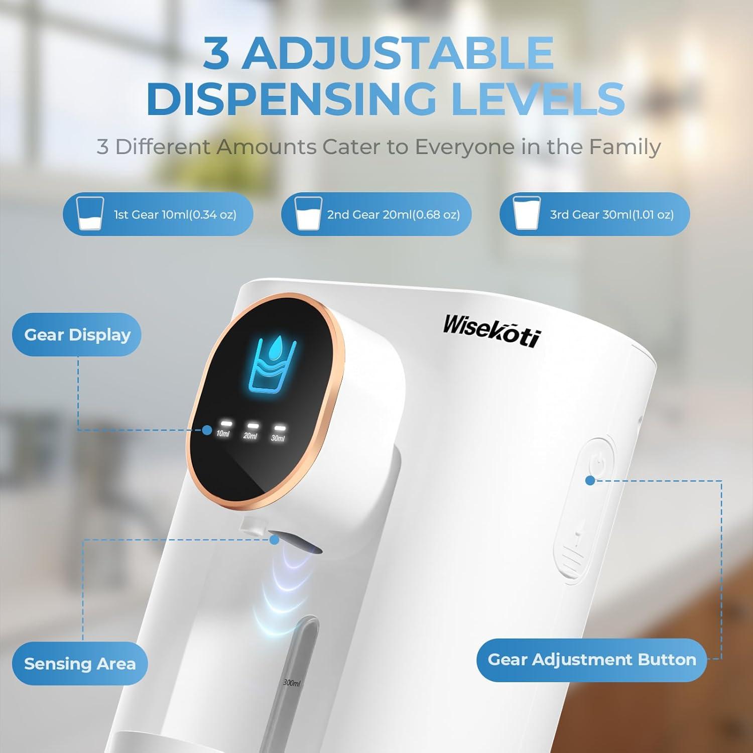 Dispensador Automático de Enjuague Bucal Wisekoti S7 LED