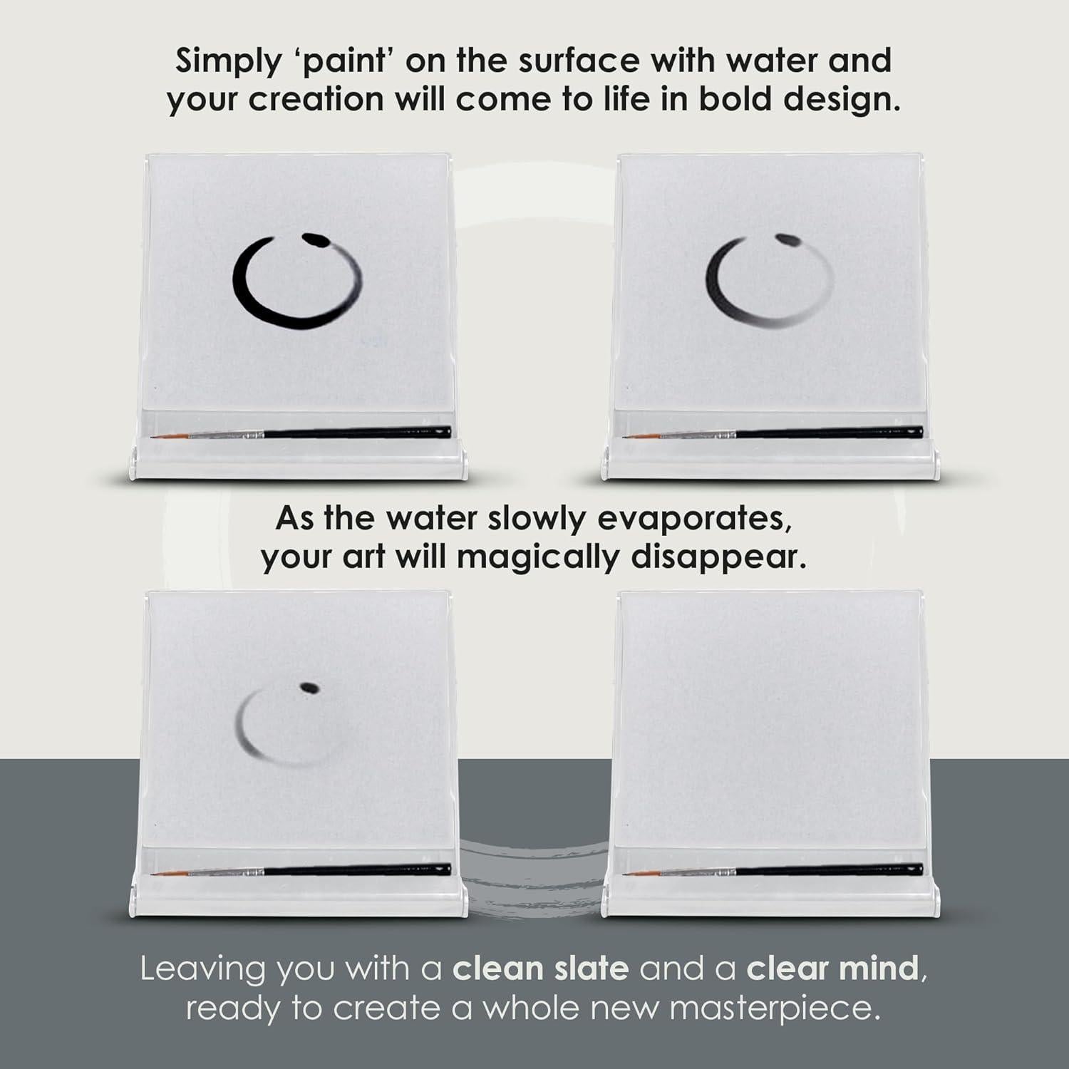 Mini Tabla de Buda Buddha Board 12.7x12.7cm con Pincel