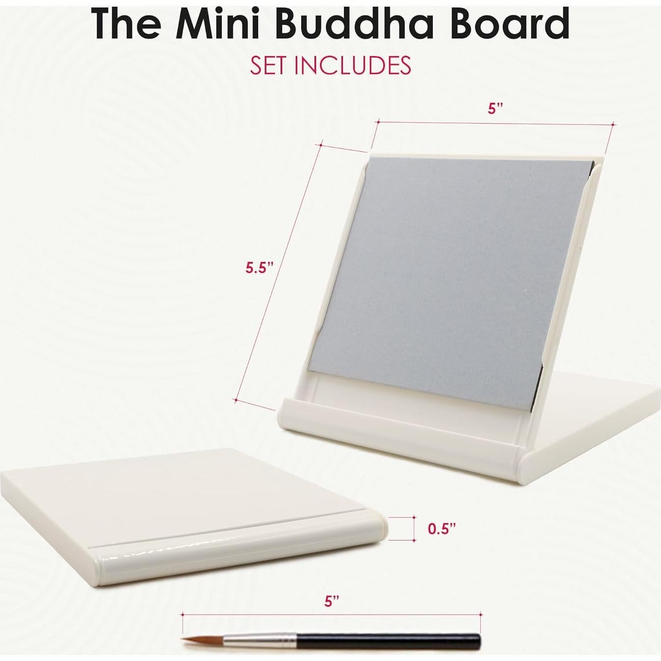 Mini Tabla de Buda Buddha Board 12.7x12.7cm con Pincel