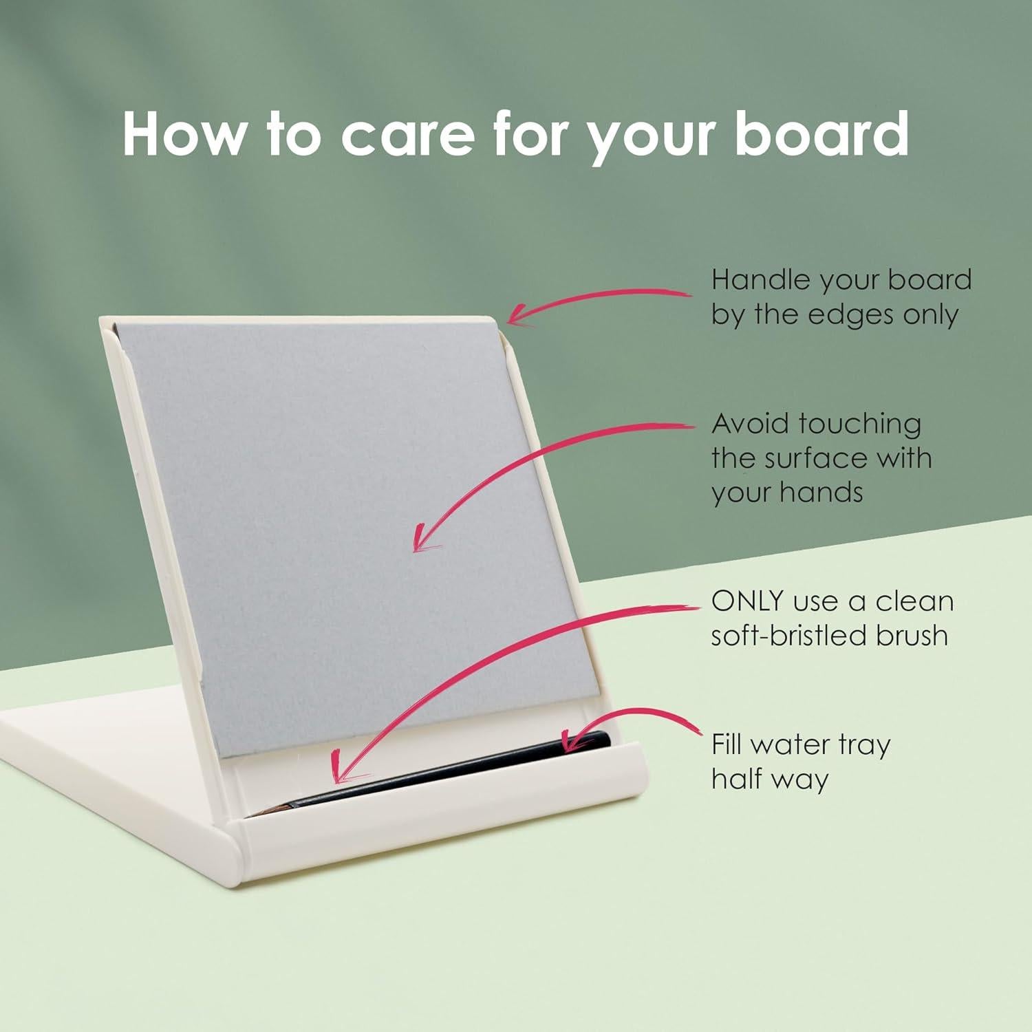 Mini Tabla de Buda Buddha Board 12.7x12.7cm con Pincel