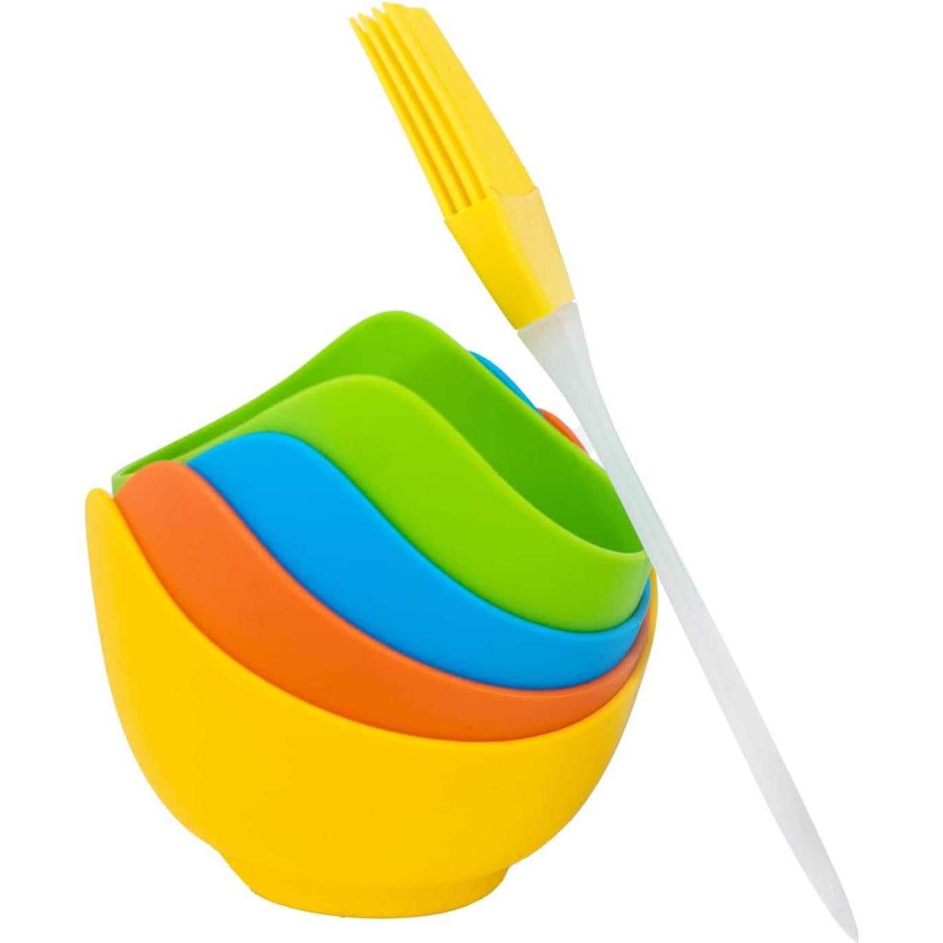 Paquete de 4 Poach Eggs YOLCAR Silicona Libre BPA 8.89 cm