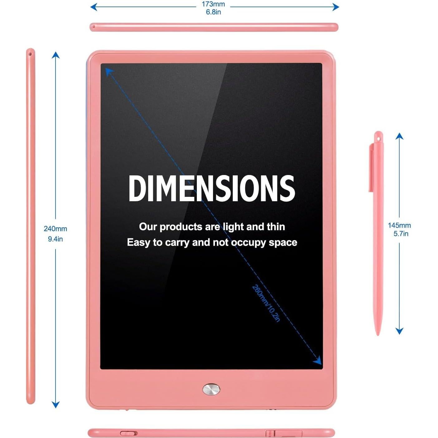Tableta de Escritura LCD EooCoo 10" para Niños 3-8 Años