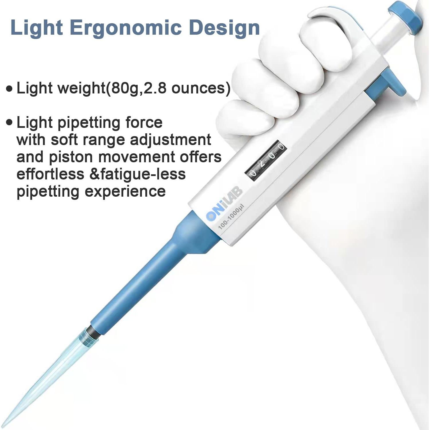 Micropipeta ONiLAB Toppette 20-200 µl Ajustable