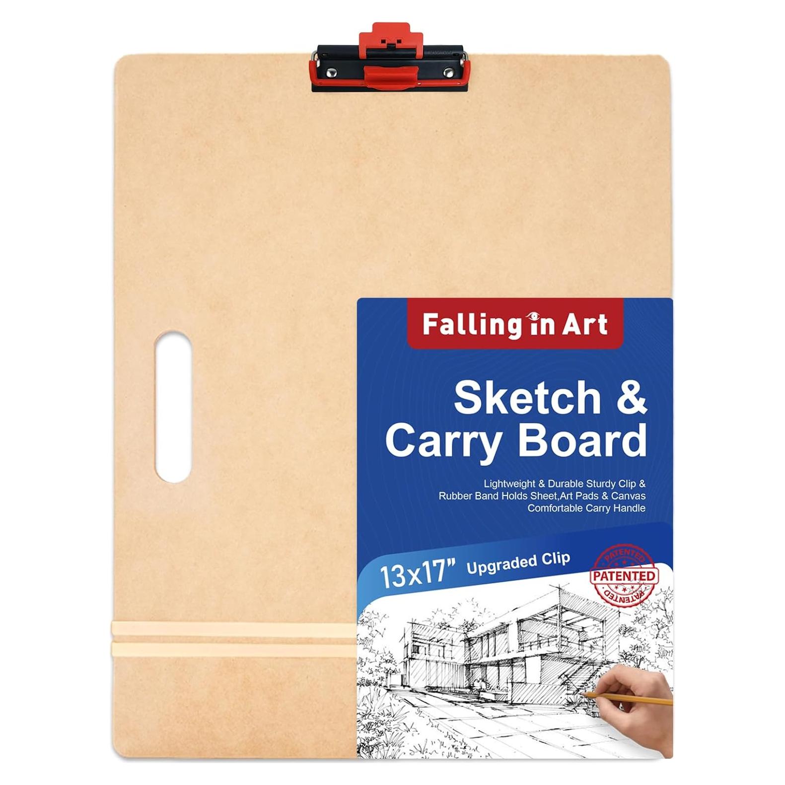 Tablero de Dibujo Portátil Falling in Art 33x43 cm con Clip