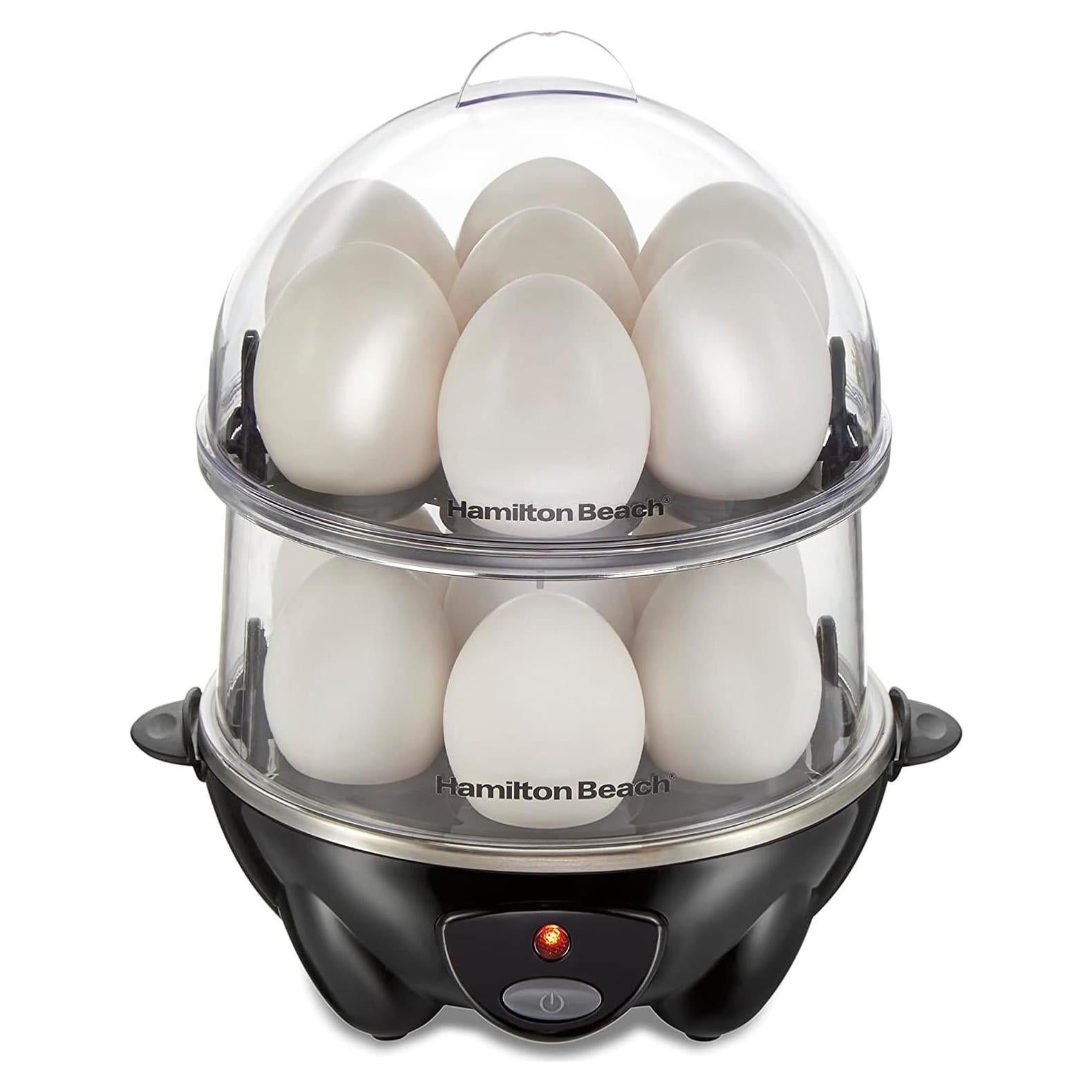 Cocinero de Huevos 3 en 1 Hamilton Beach Negro 14 Huevos