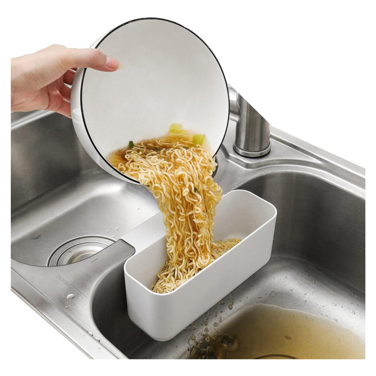 Canasta colador fregadero cocina TANBT blanca 19.69x10.70cm