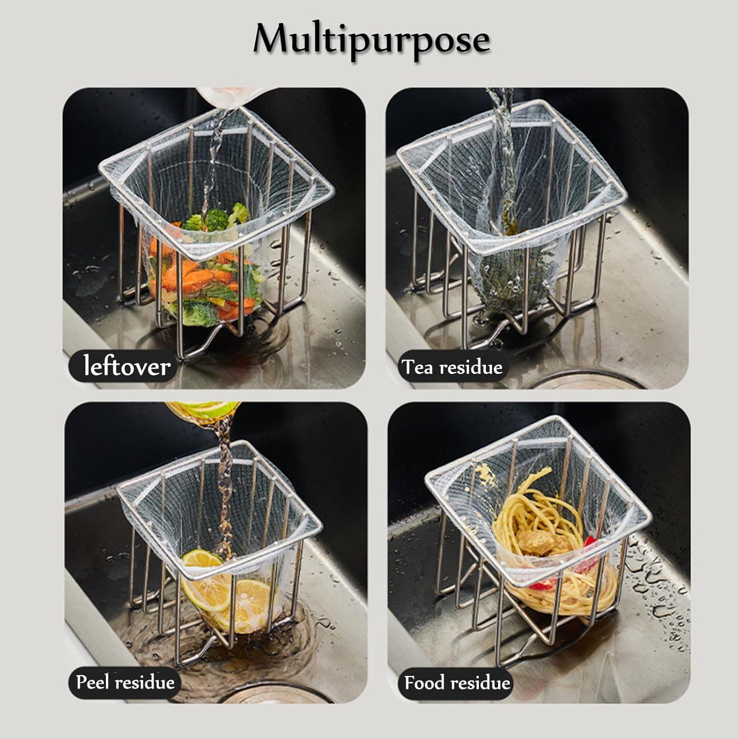 Colador de Fregadero ONVIPSTOO con 200 Bolsas de Malla