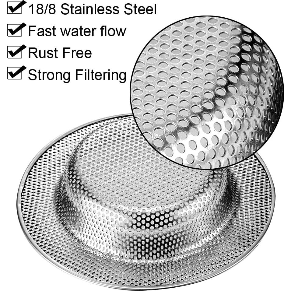 Colador de Fregadero de Acero Inoxidable JUNADAEL J - 2 Piezas