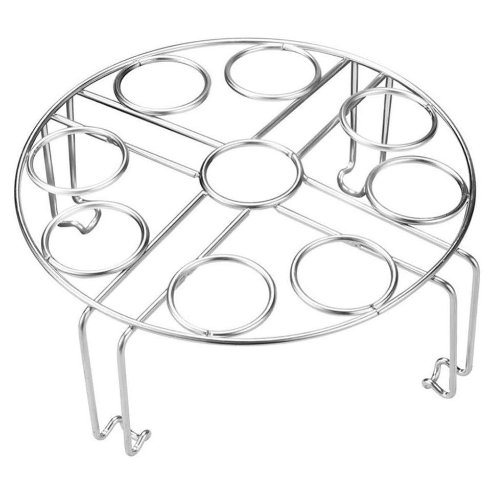 Soporte para Huevos Apilable Maxracy 9 Agujeros Acero Inoxidable