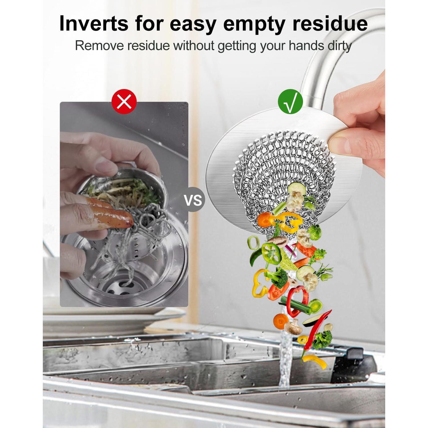 Colador de desagüe Wokdada Acero Inoxidable 304 11 cm