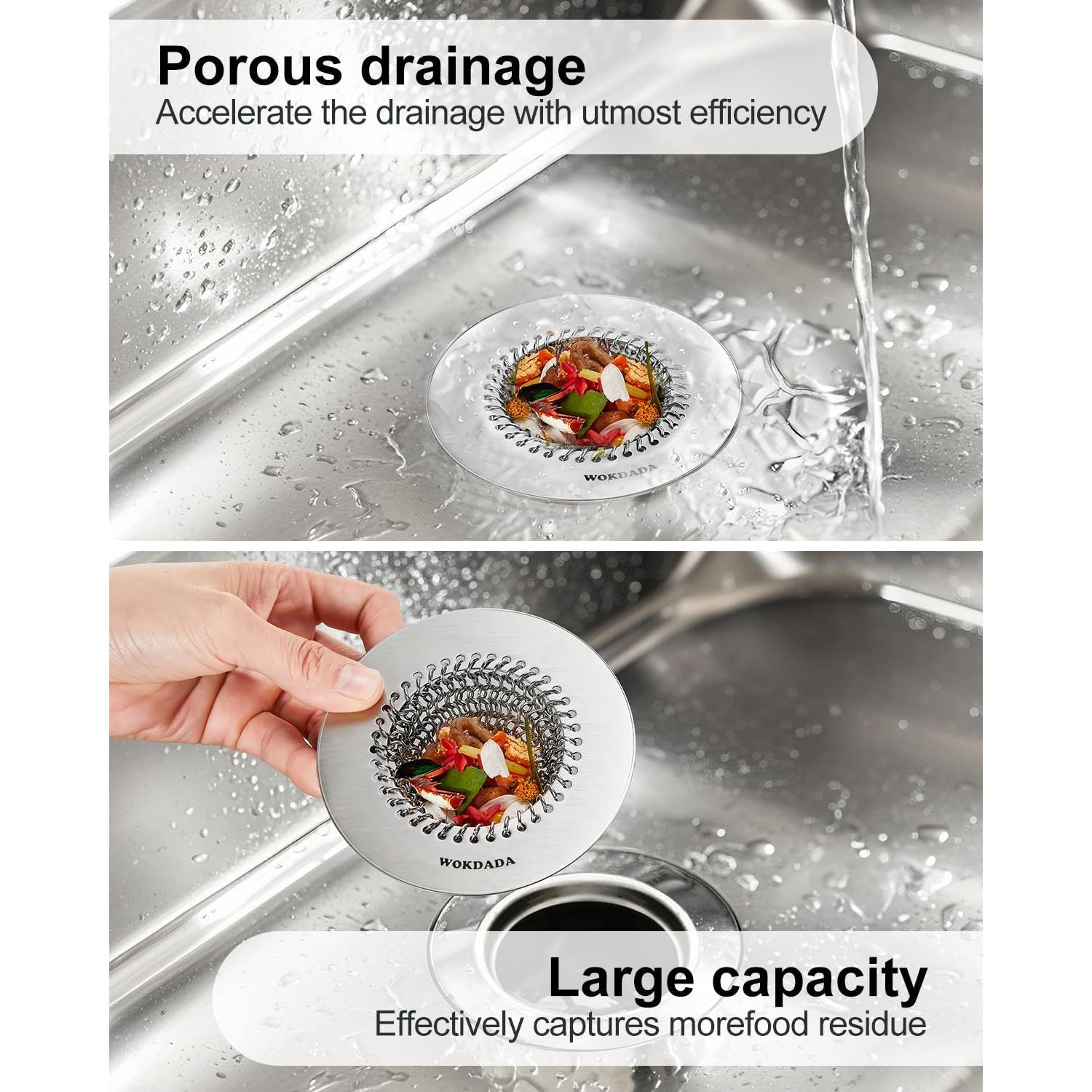 Colador de desagüe Wokdada Acero Inoxidable 304 11 cm