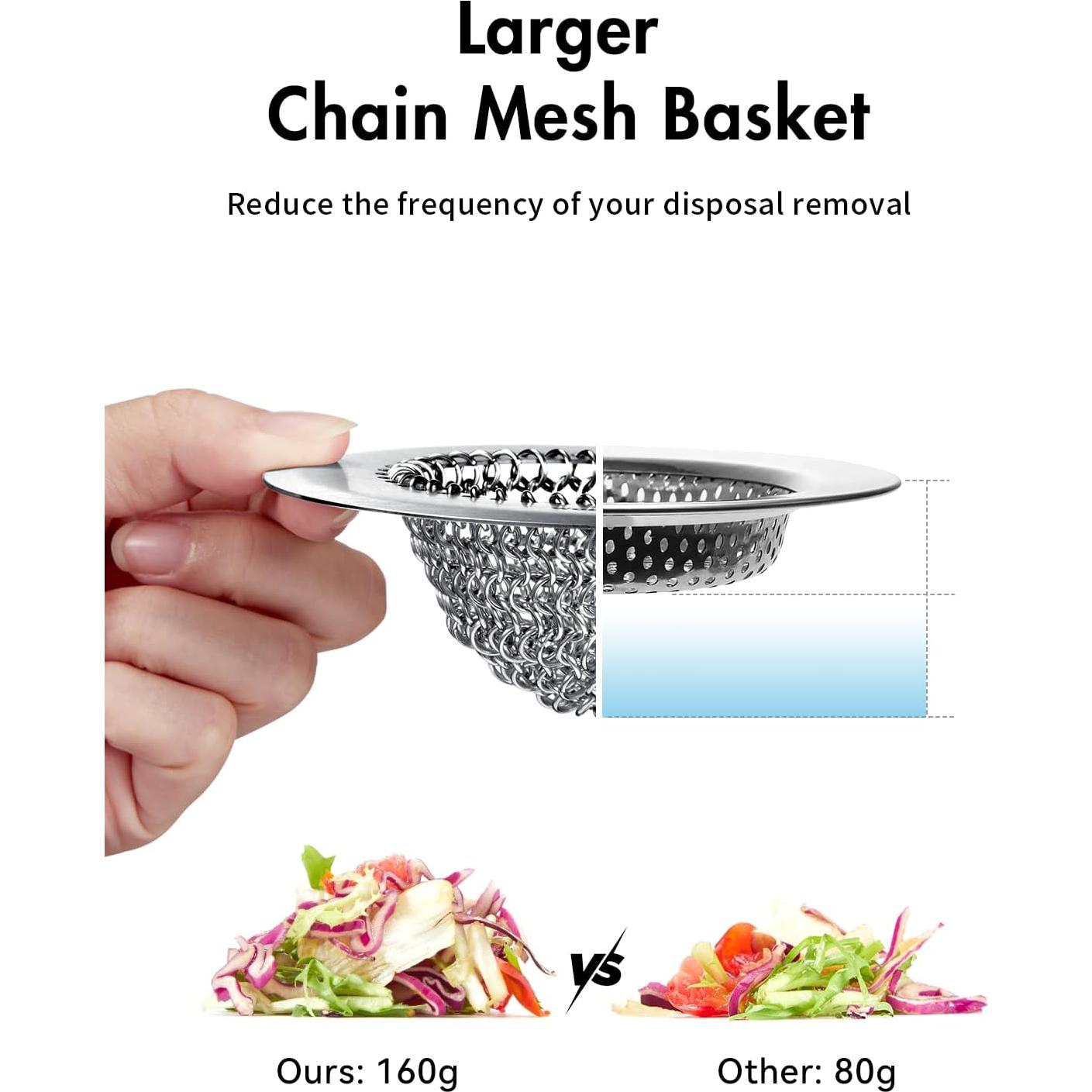 Colador de desagüe Wokdada Acero Inoxidable 304 11 cm