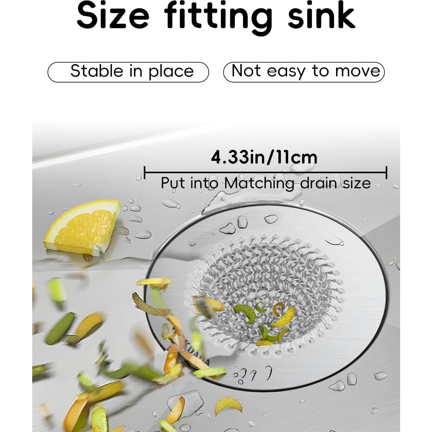 Colador de desagüe Wokdada Acero Inoxidable 304 11 cm