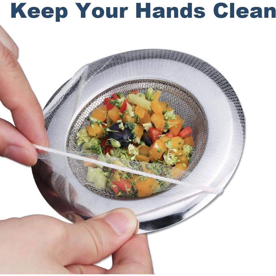 250 Bolsas de Malla Desechables WYIRONG para Fregadero