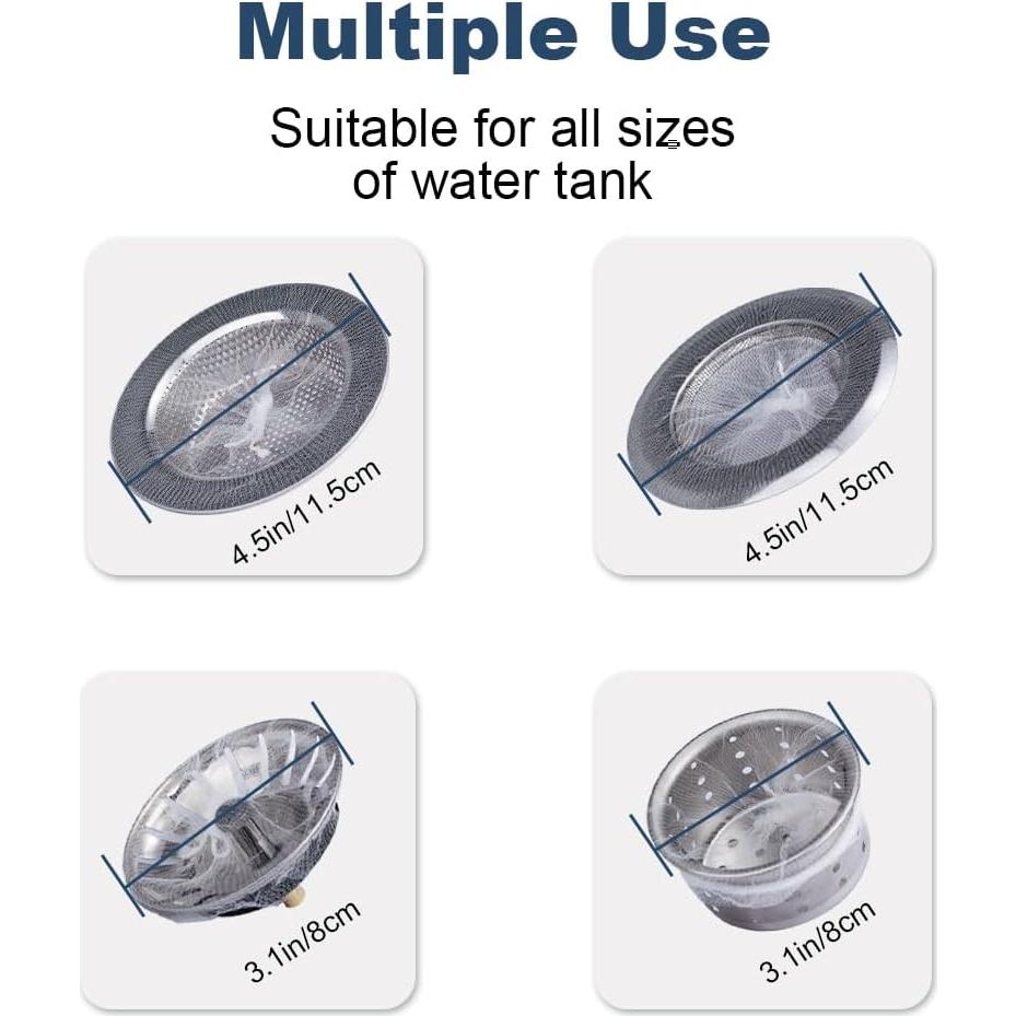 250 Bolsas de Malla Desechables WYIRONG para Fregadero