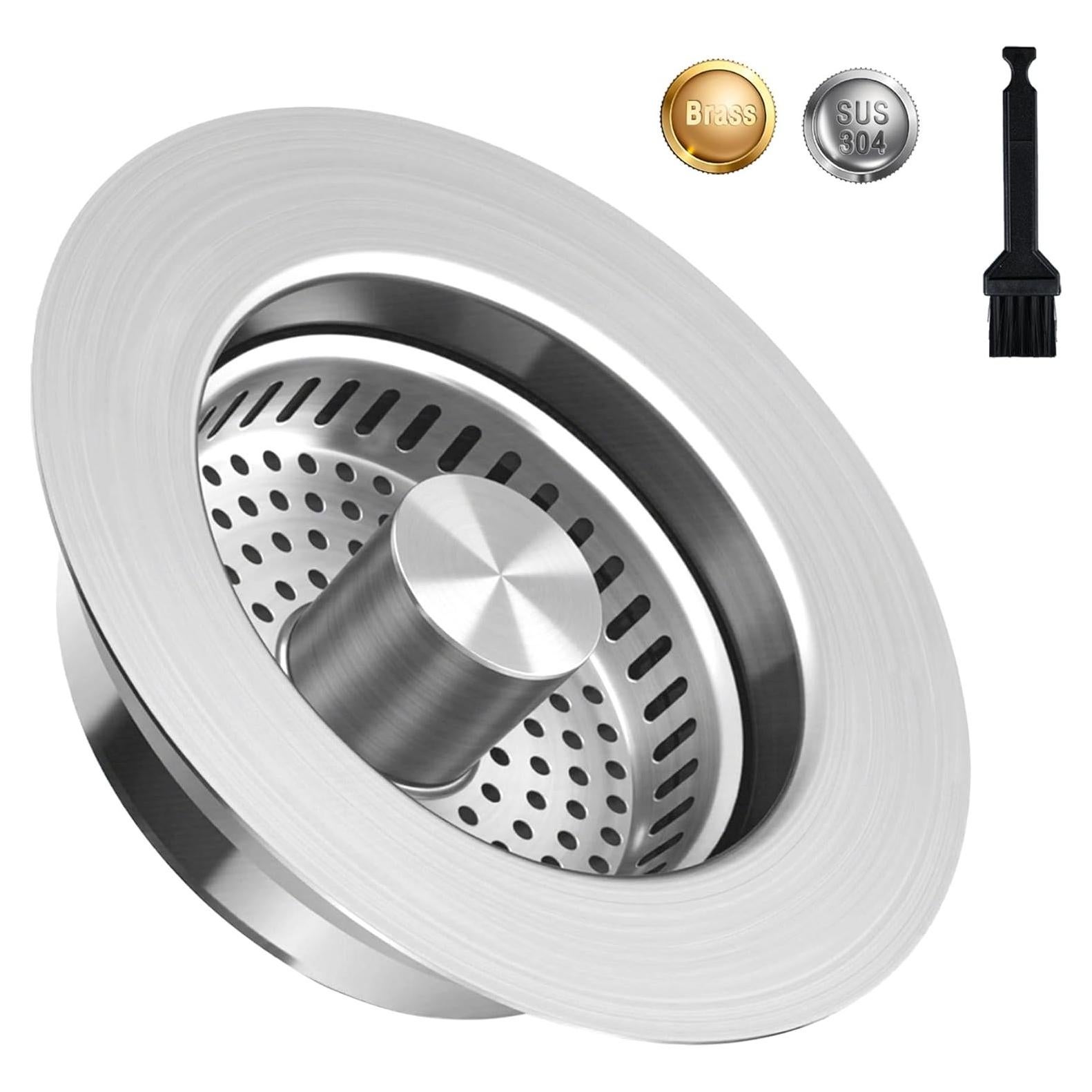 Colador de Fregadero Universal CARUUYI 3 en 1 Acero Inoxidable