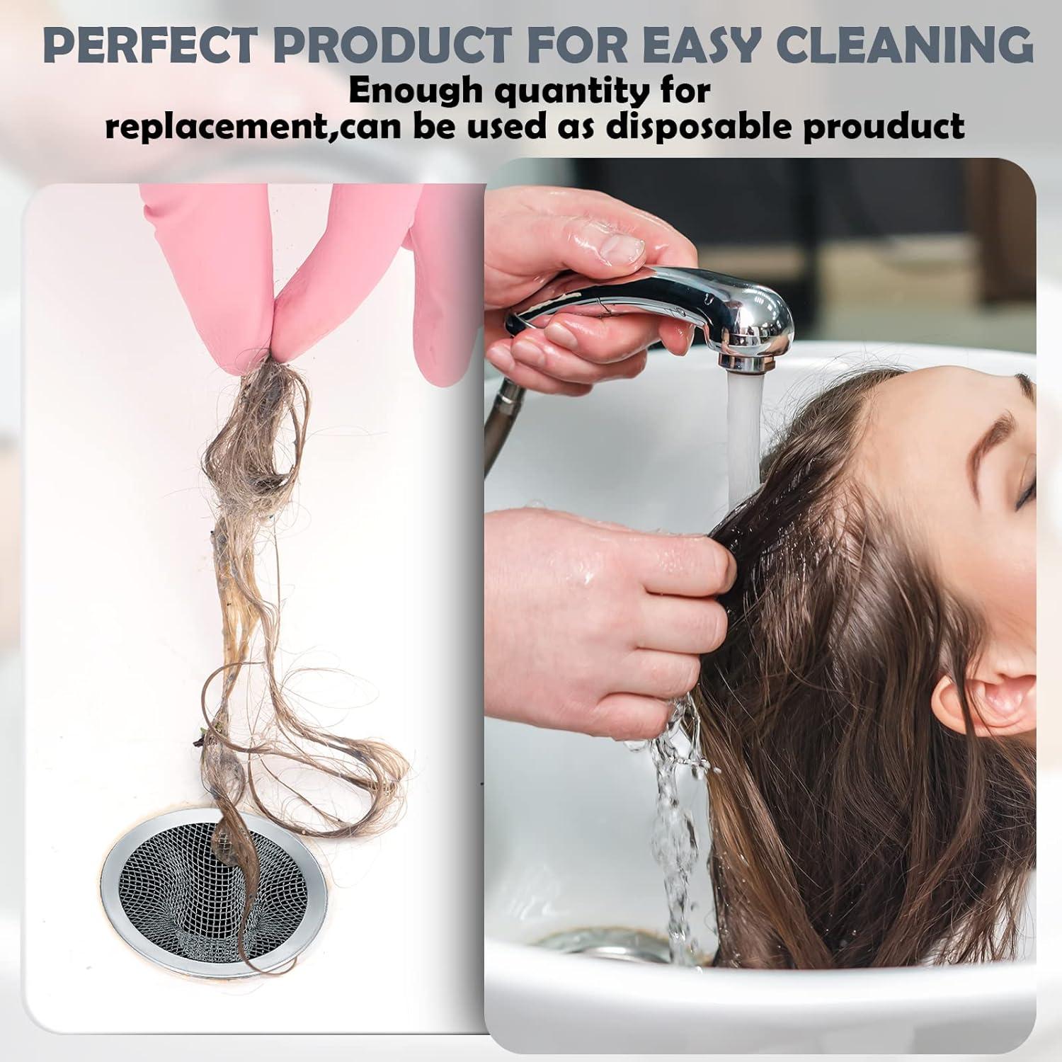 Filtros de Drenaje Shimeyao 100 Pcs Acero Inoxidable 7 cm