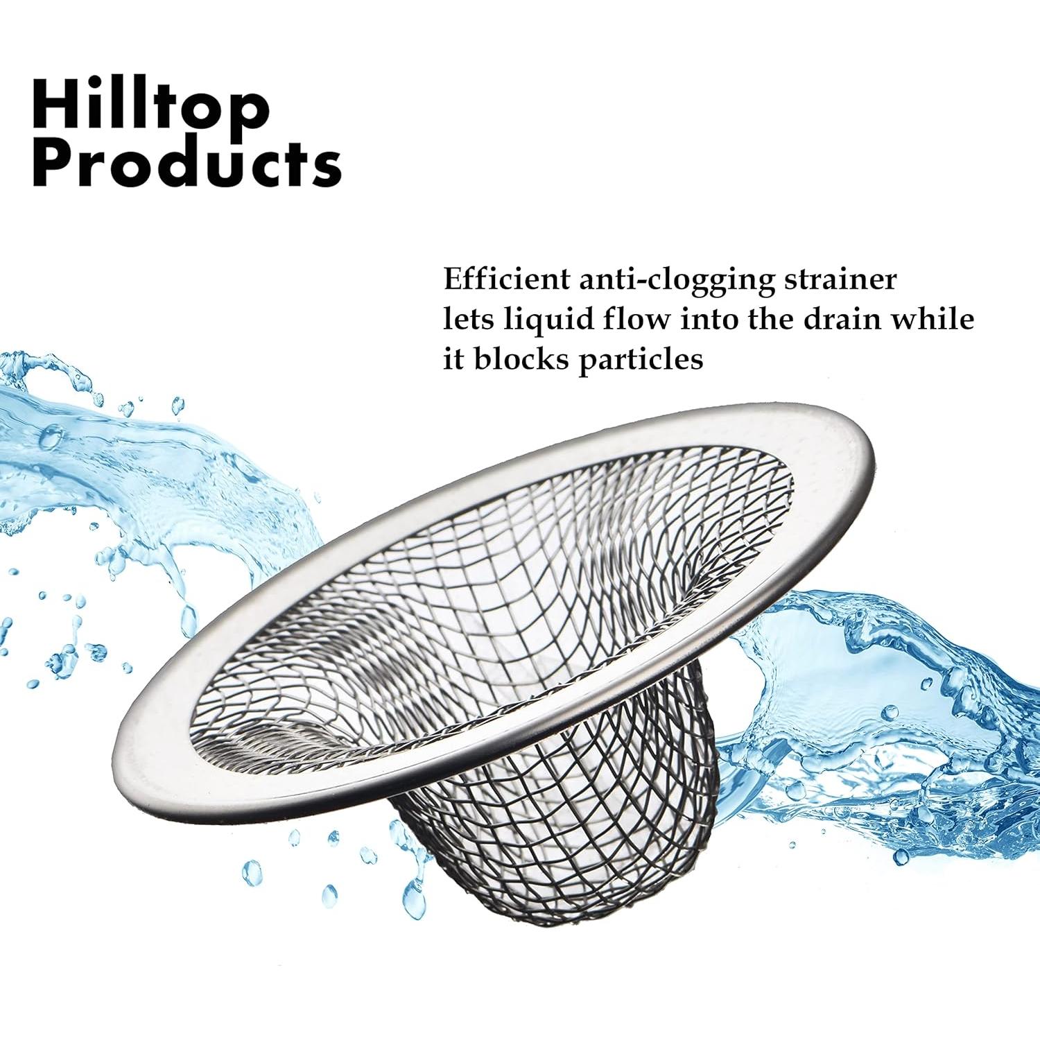 Paquete de 12 Filtros de Malla Hilltop 5,08 cm Anti-obstrucción