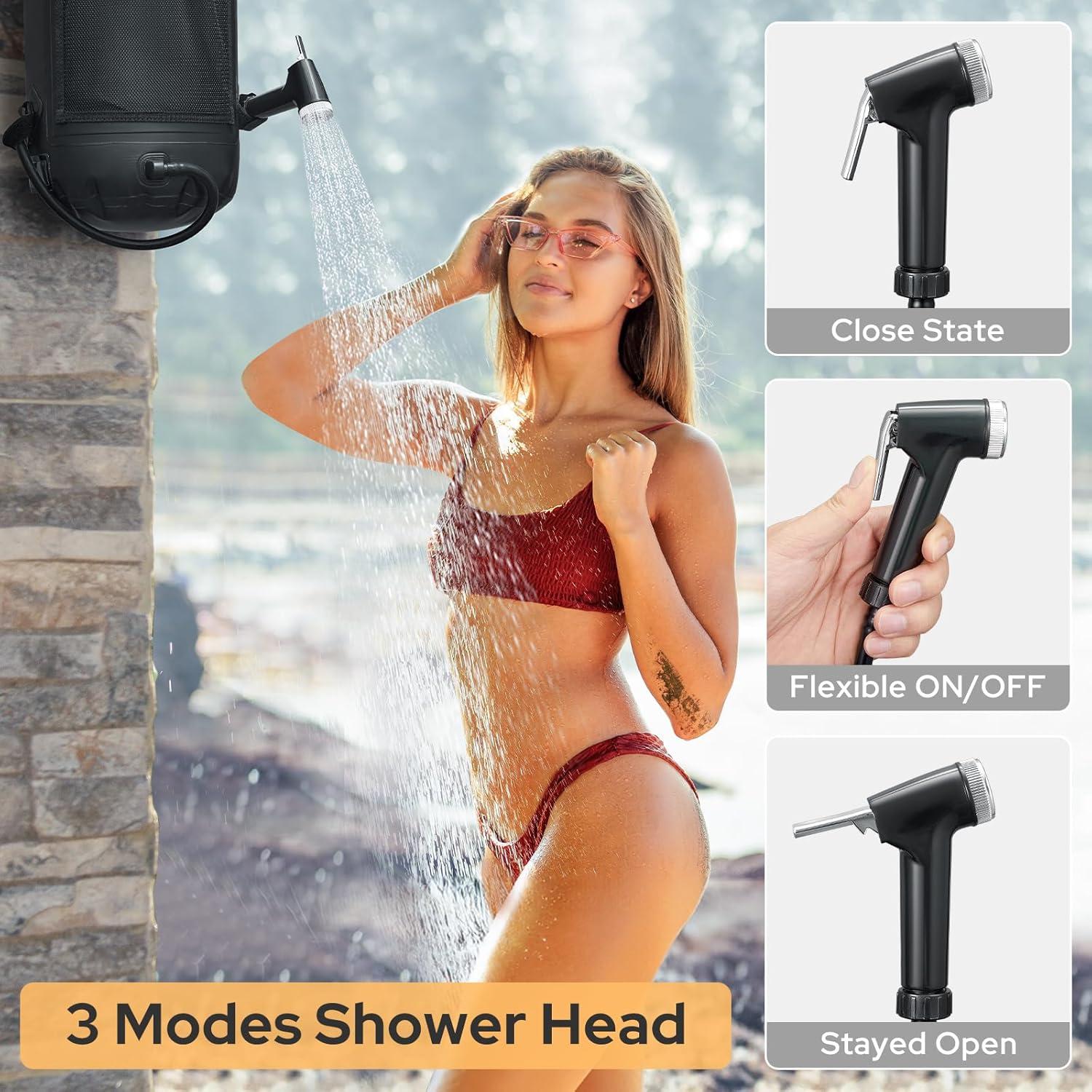 Bolsa de Ducha Solar SPACEREST 11L Portátil para Camping