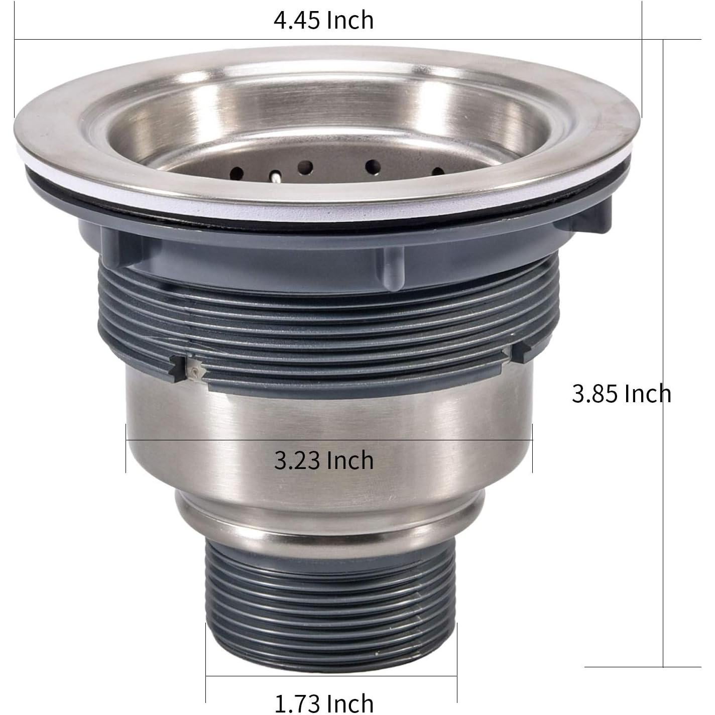 Desagüe de Fregadero KONE 3-1/2" Acero Inoxidable Removible