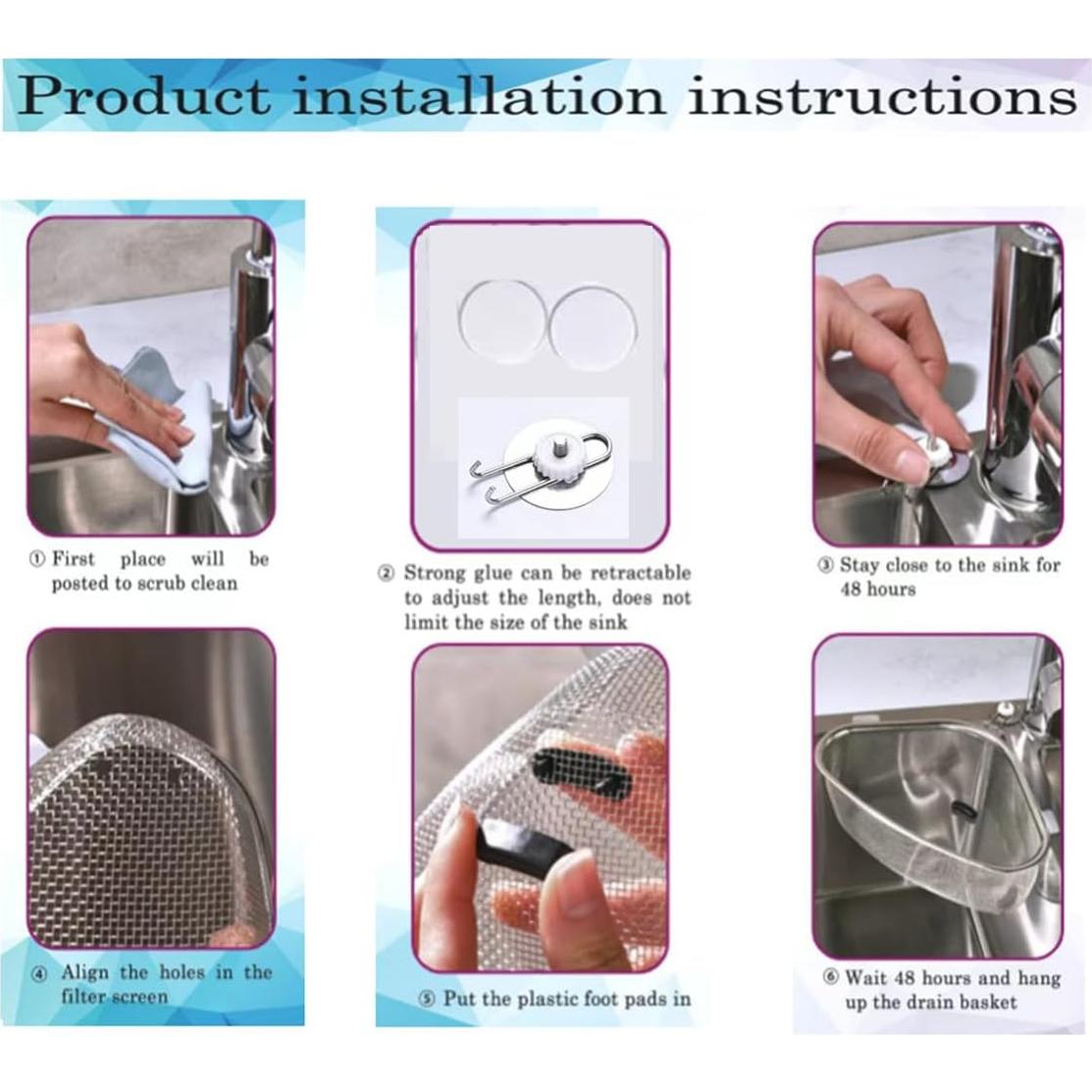 Colador de Esquina Acero Inoxidable QIMMYGS 7.87 cm