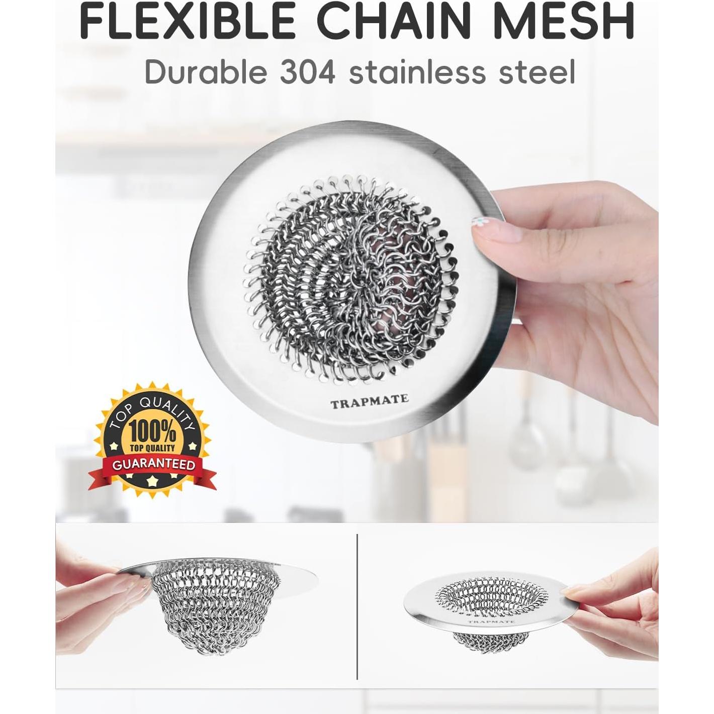 Colador de Fregadero TRAPMATE Acero Inoxidable 11.18 cm