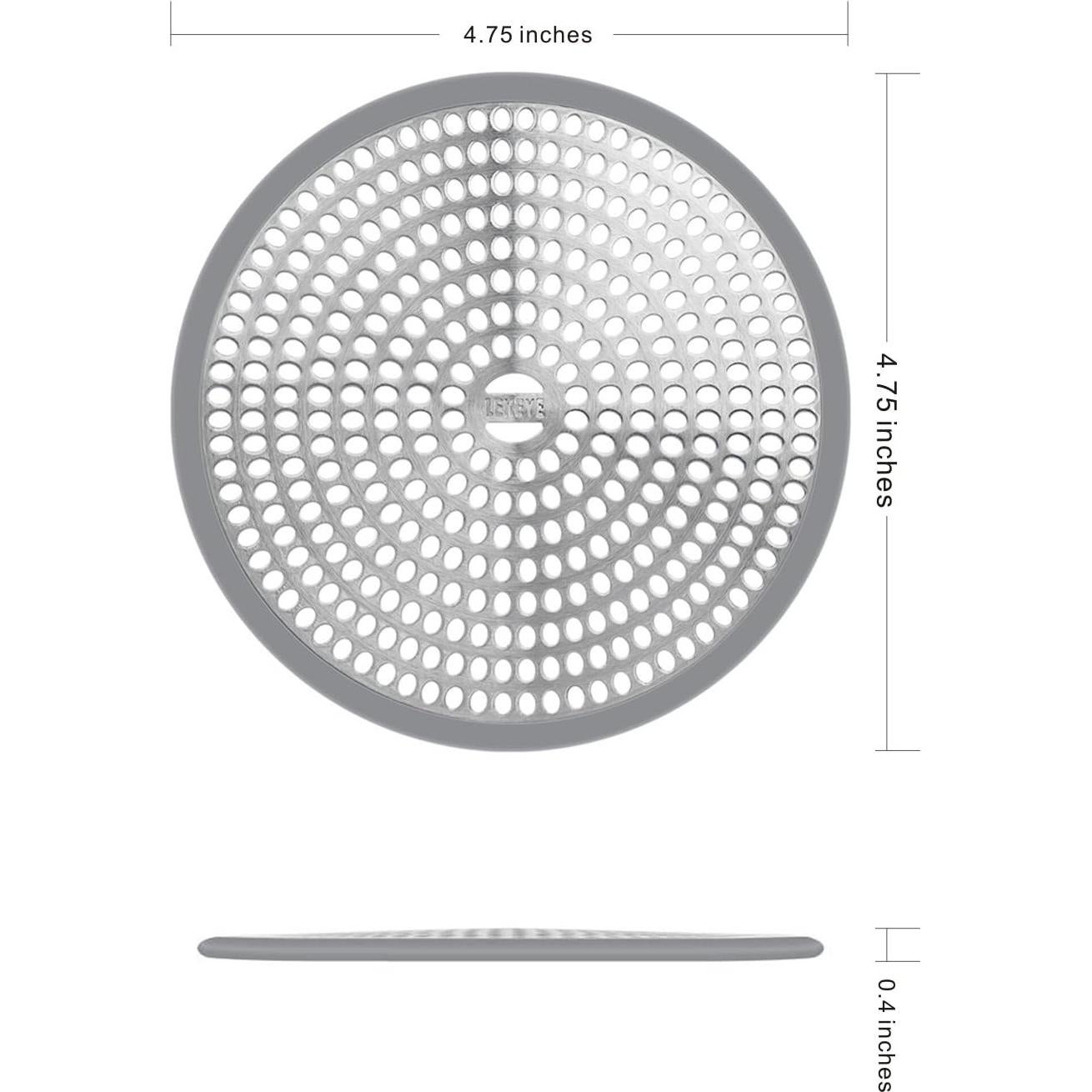 Captador de Cabello LEKEYE Drenaje Ducha Acero Inoxidable
